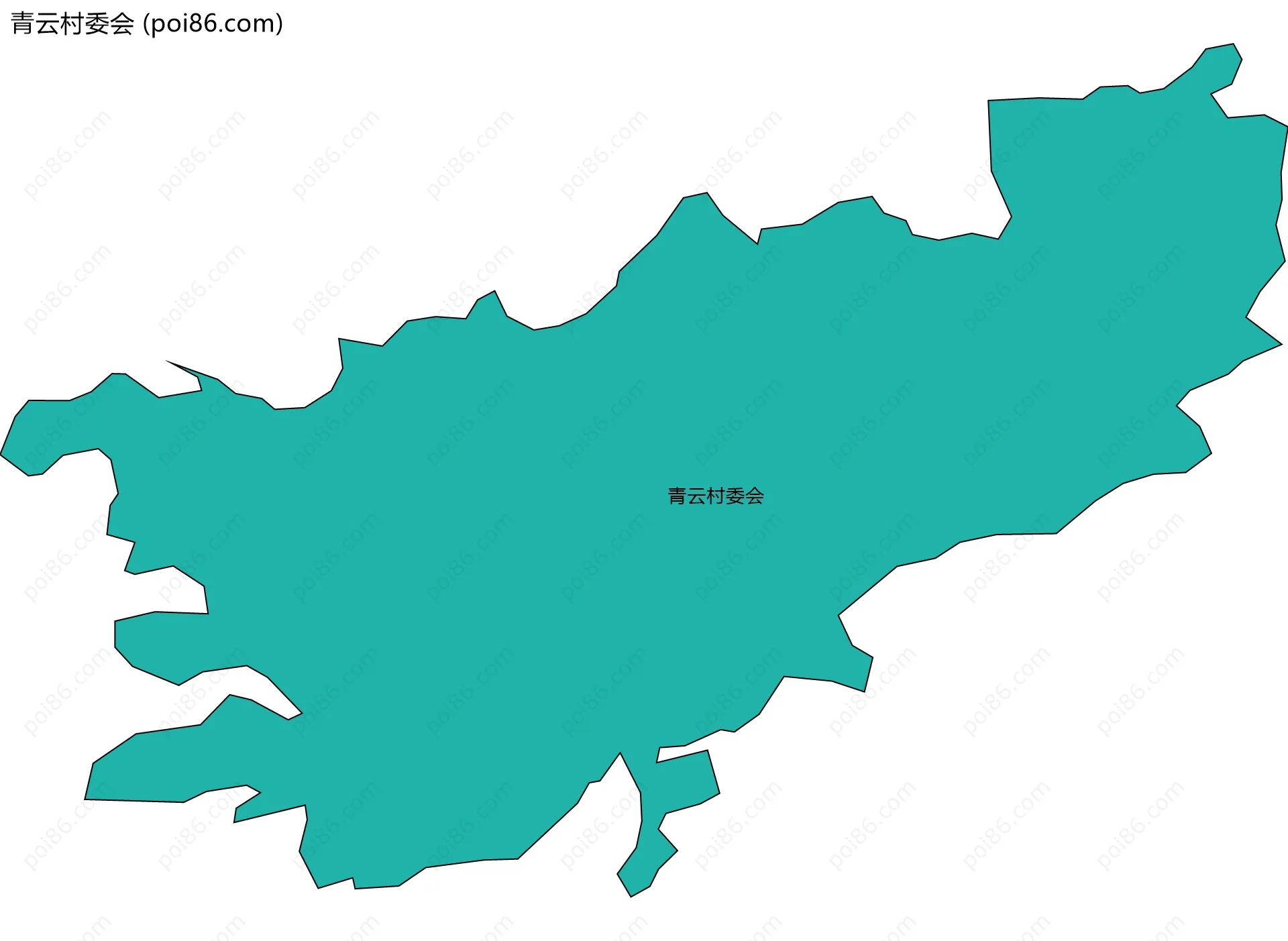 青云村委会边界地图