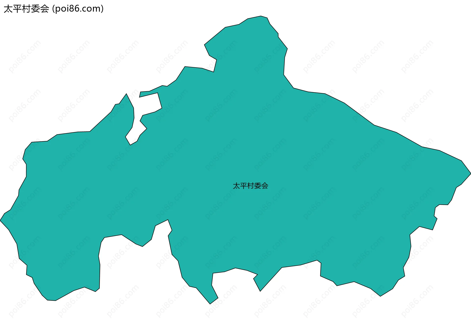 太平村委会边界地图
