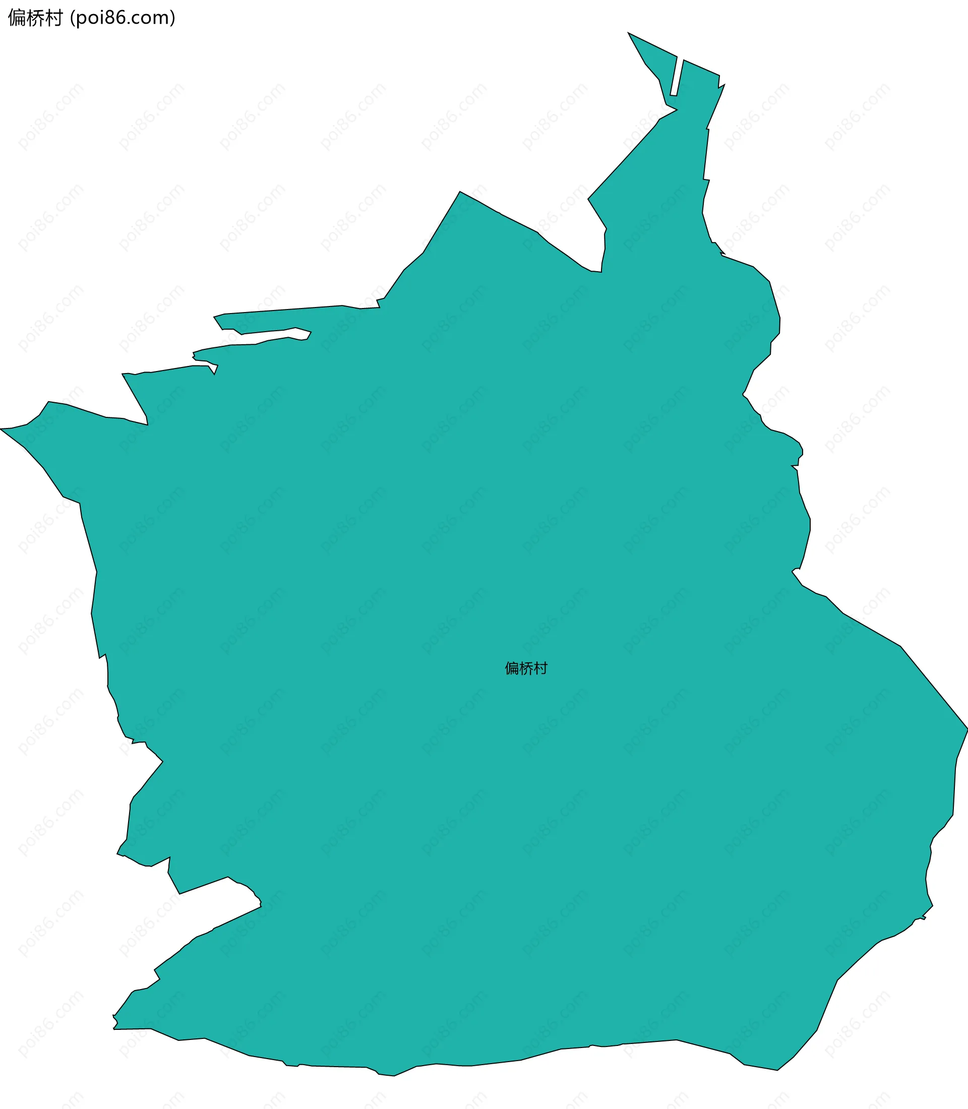 偏桥村边界地图