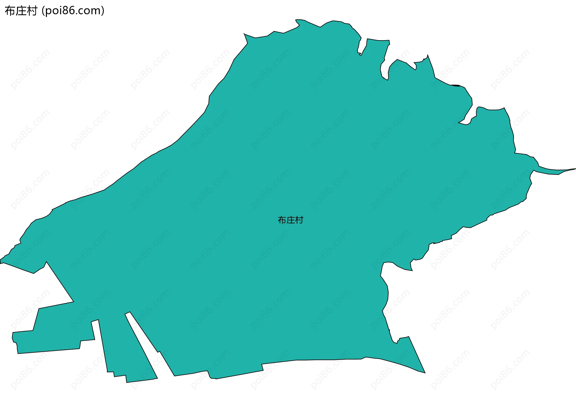 布庄村边界地图