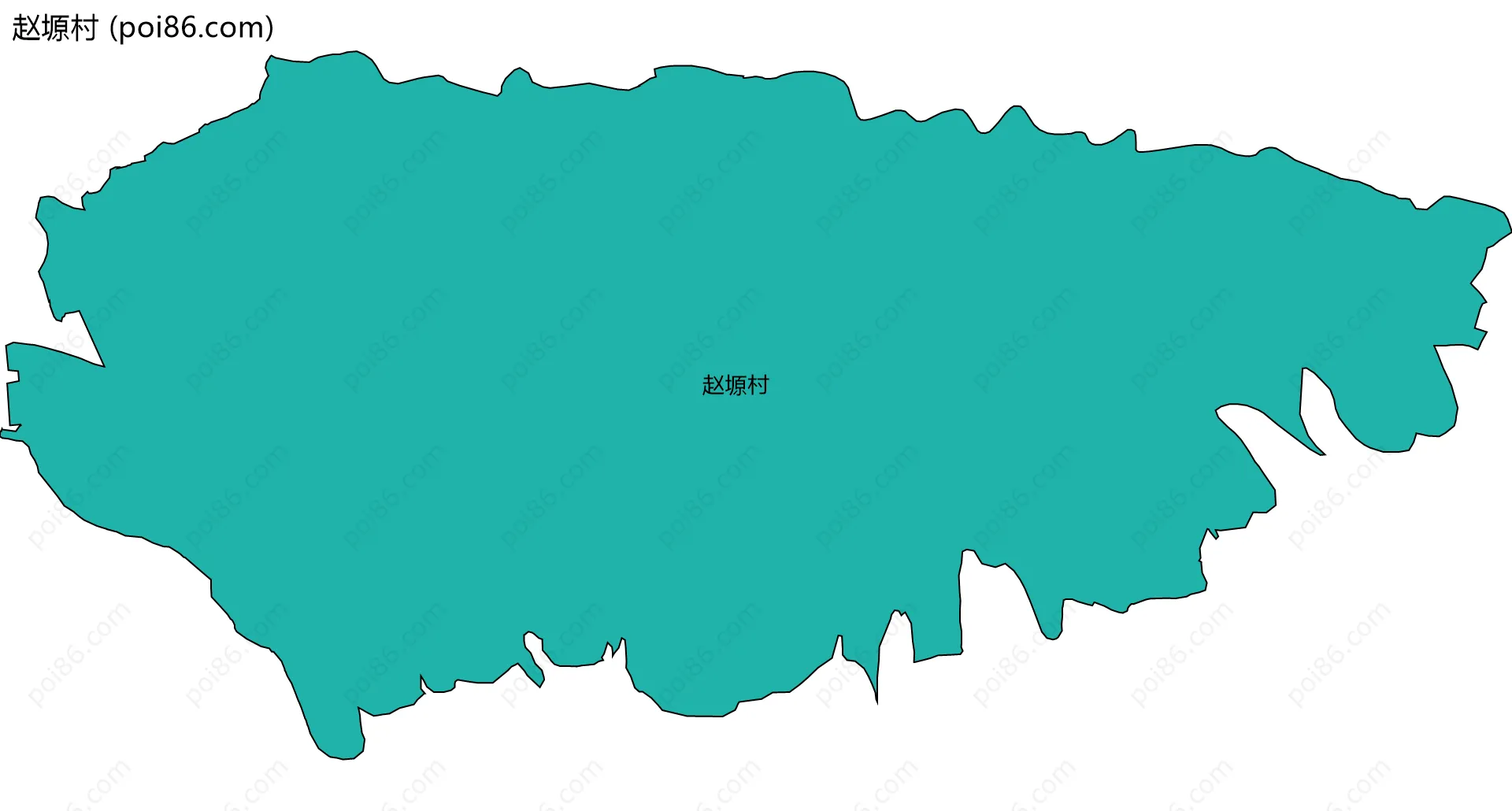 赵塬村边界地图