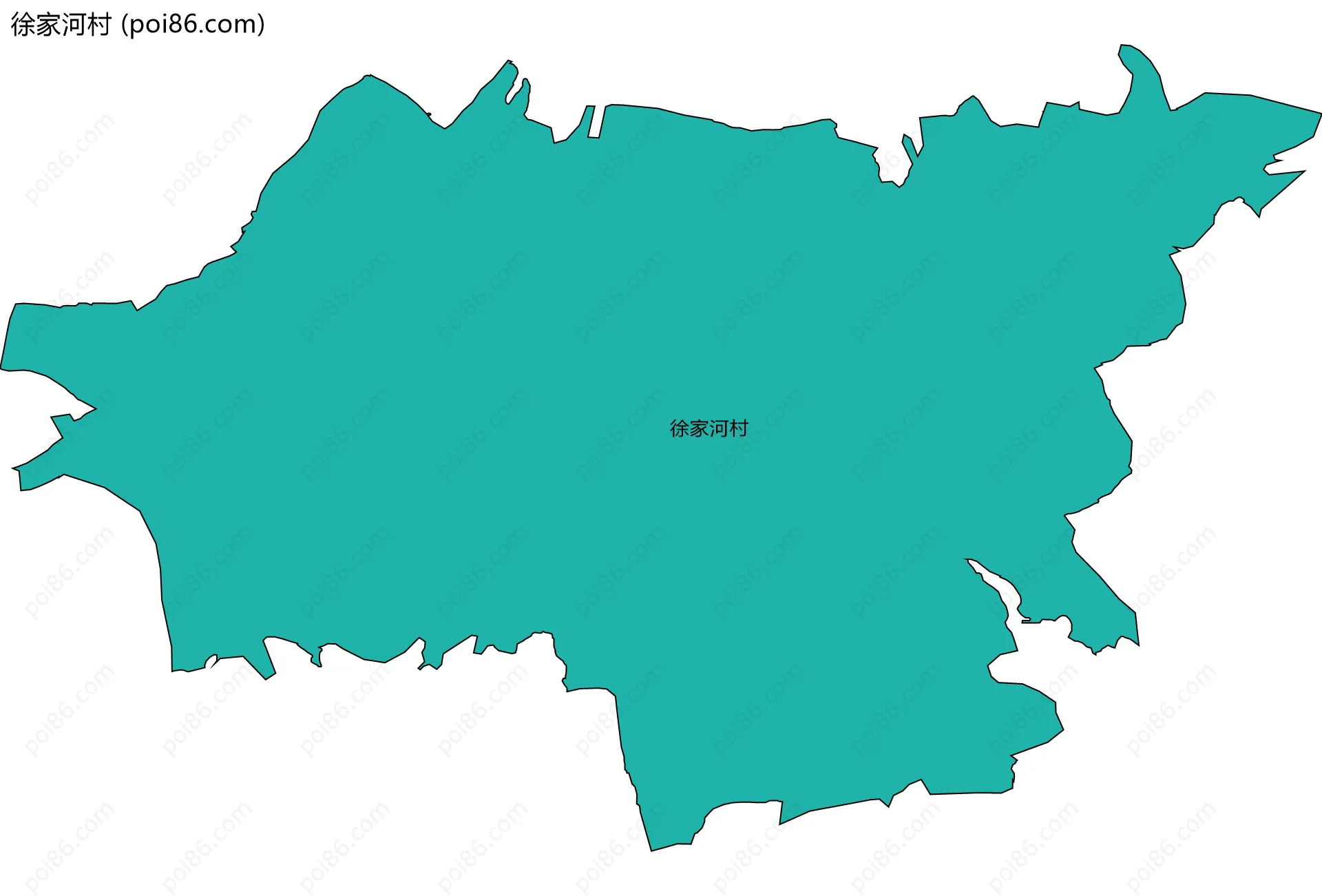 徐家河村边界地图