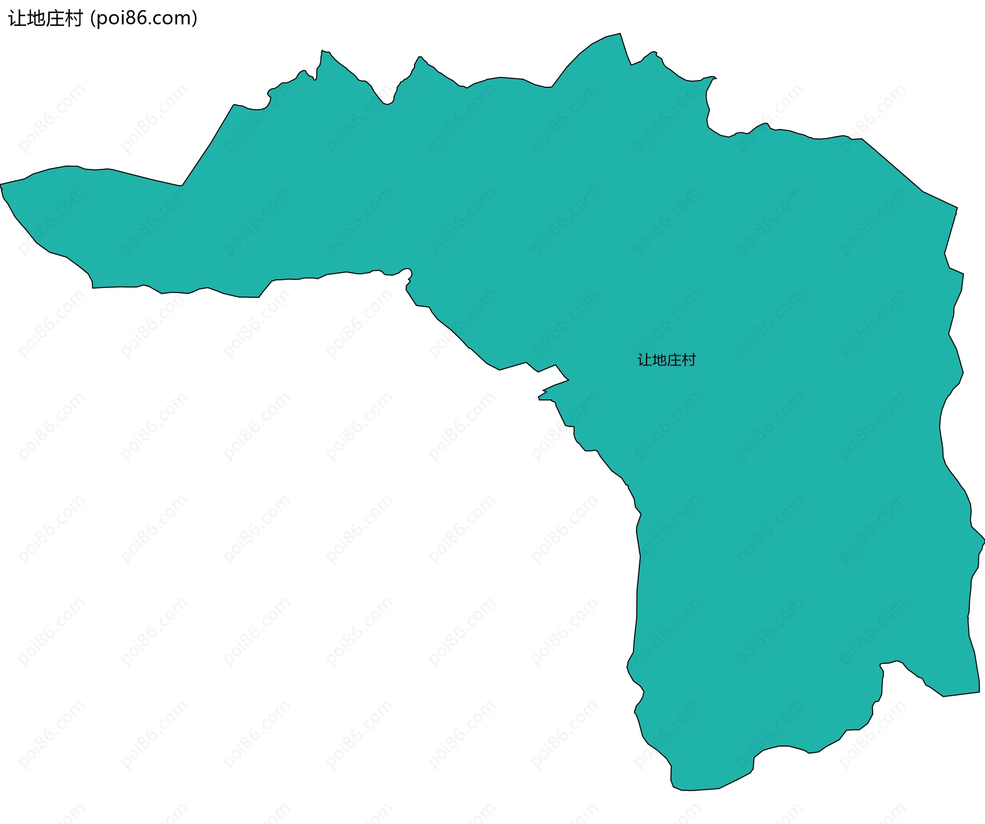 让地庄村边界地图