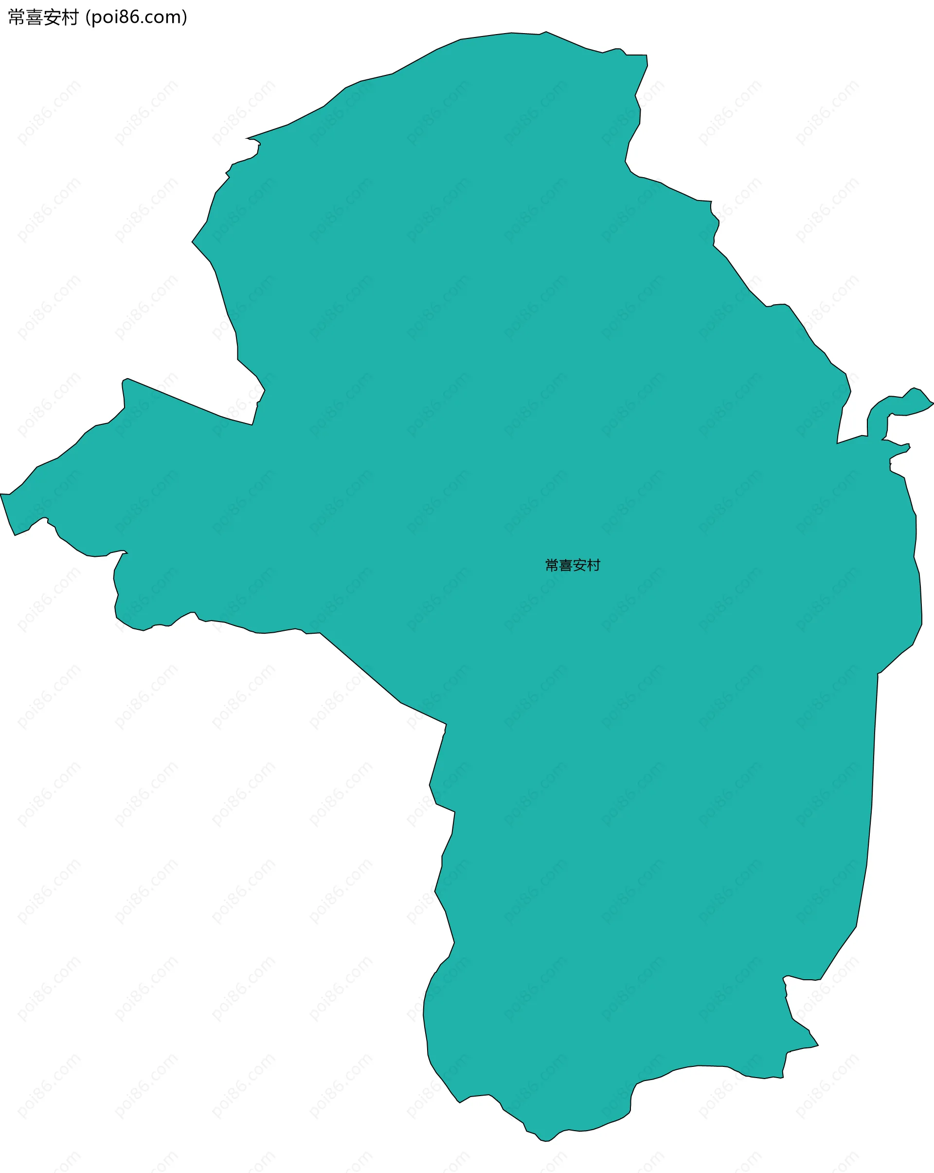 常喜安村边界地图