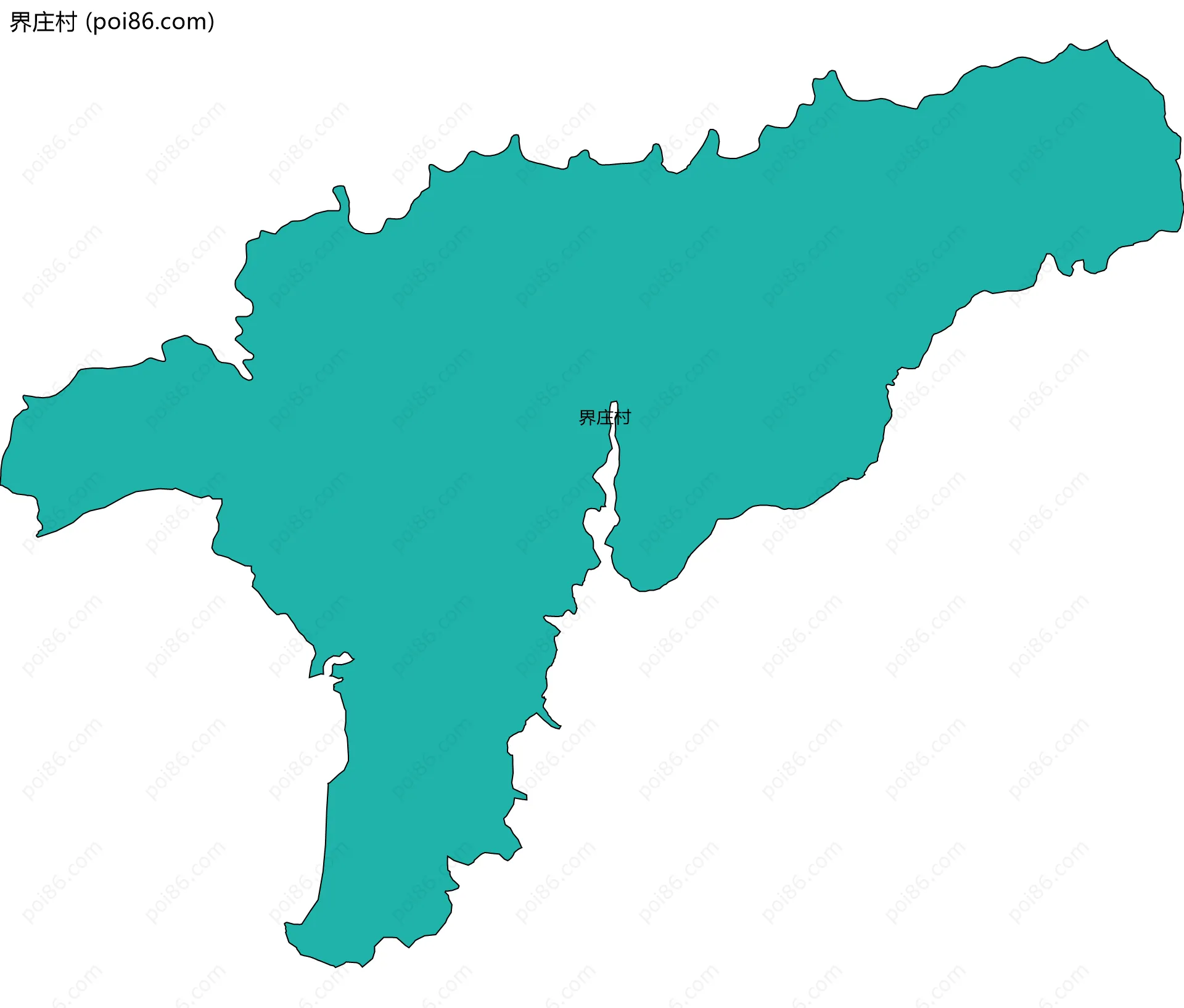 界庄村边界地图