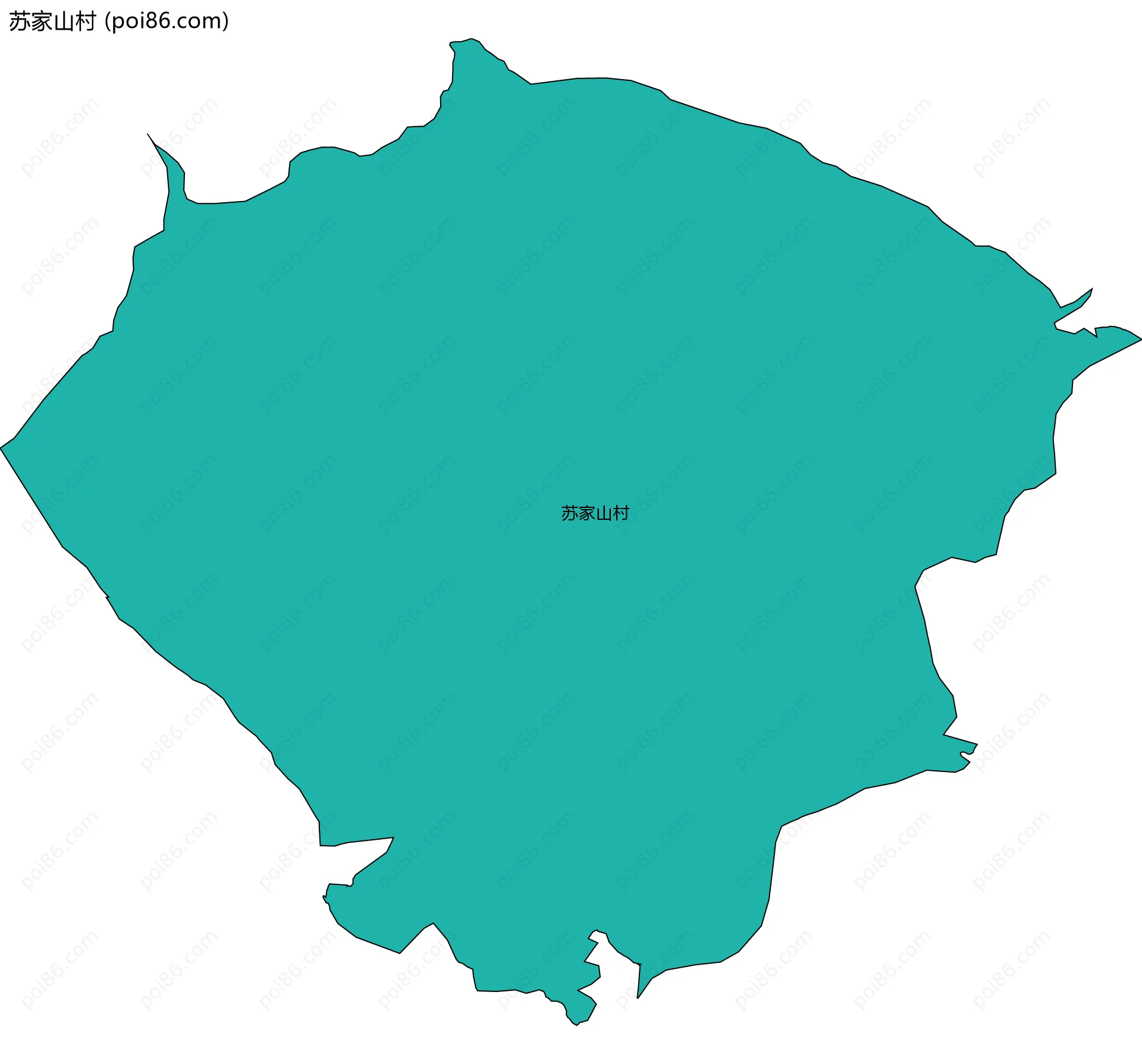 苏家山村边界地图