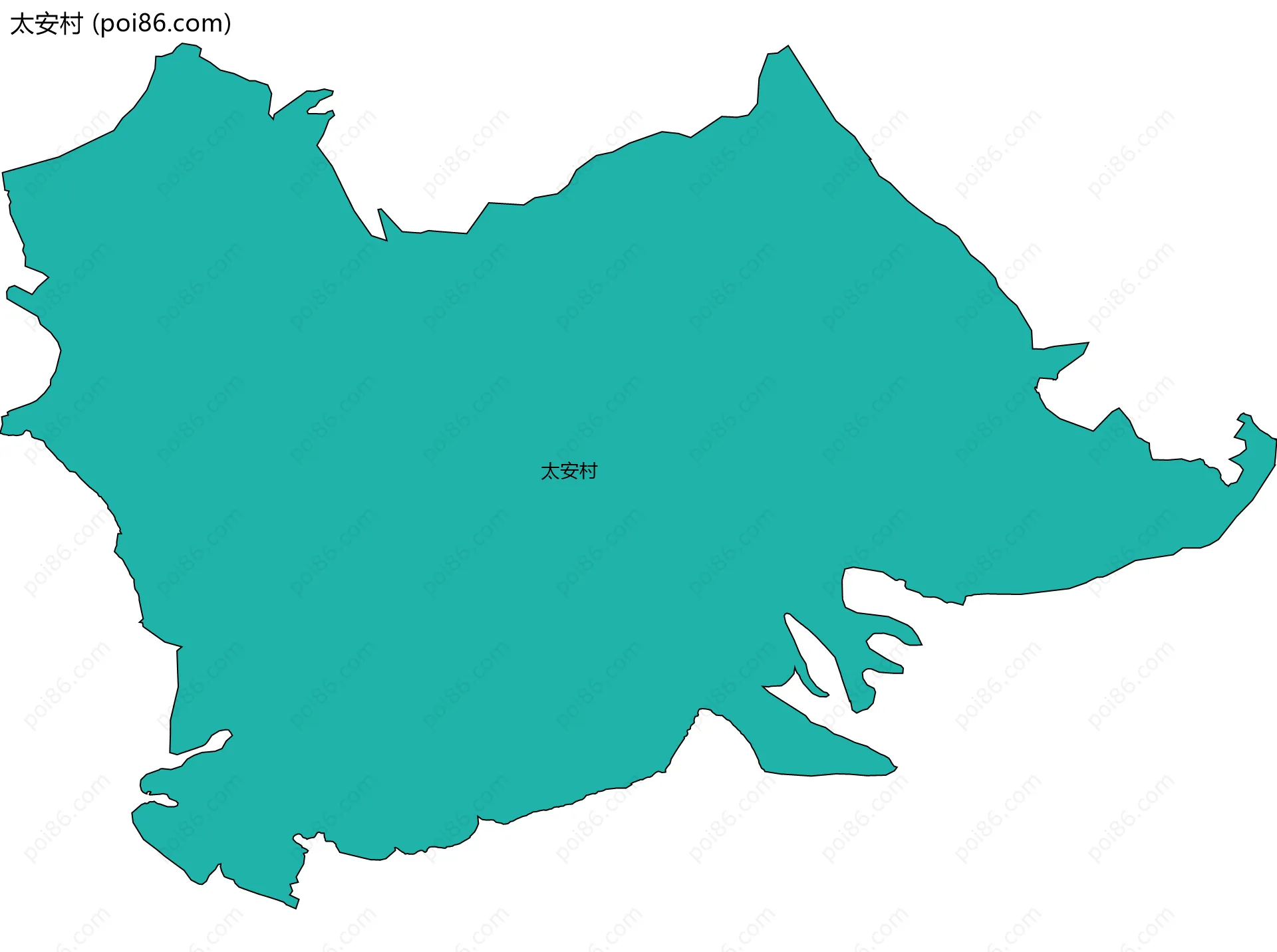 太安村边界地图