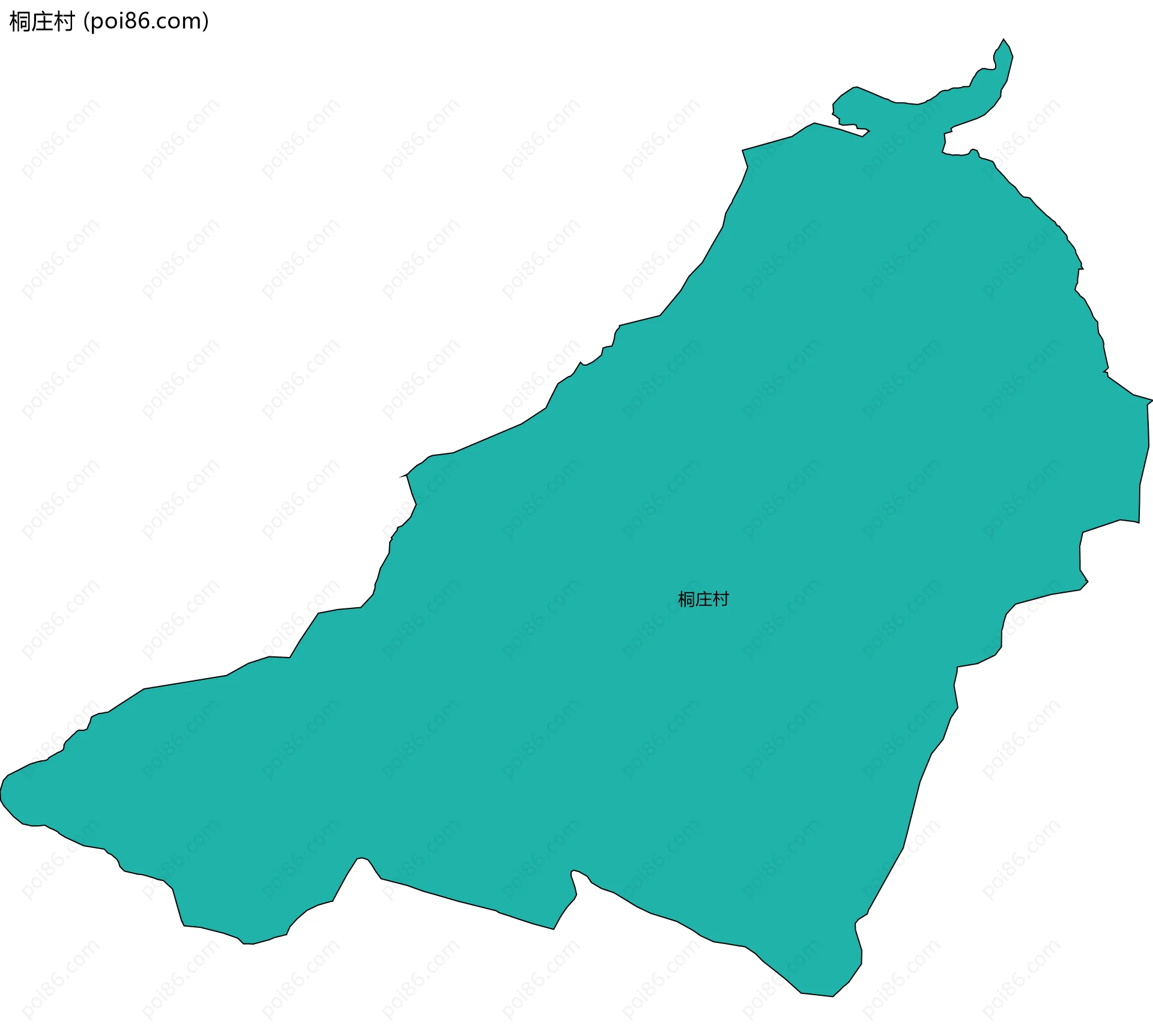 桐庄村边界地图