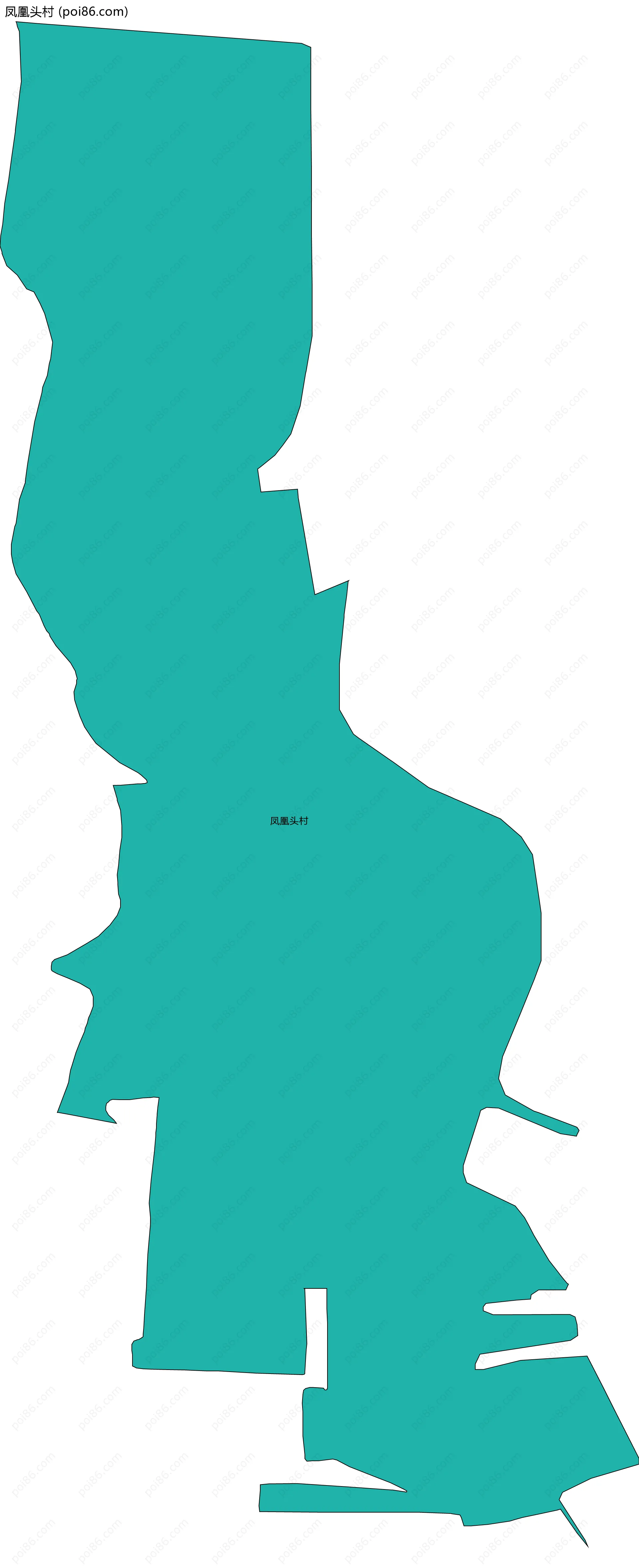 凤凰头村边界地图