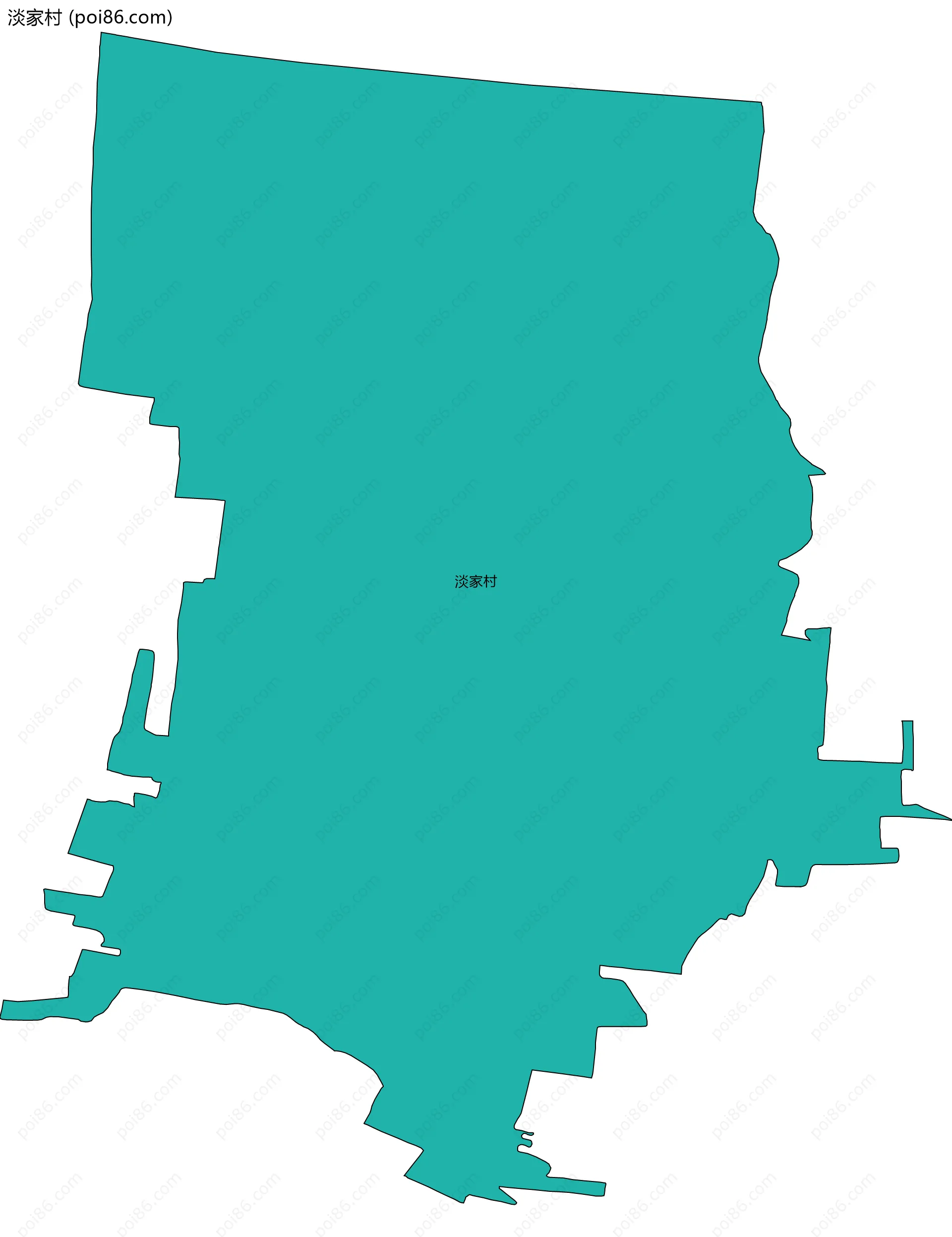 淡家村边界地图