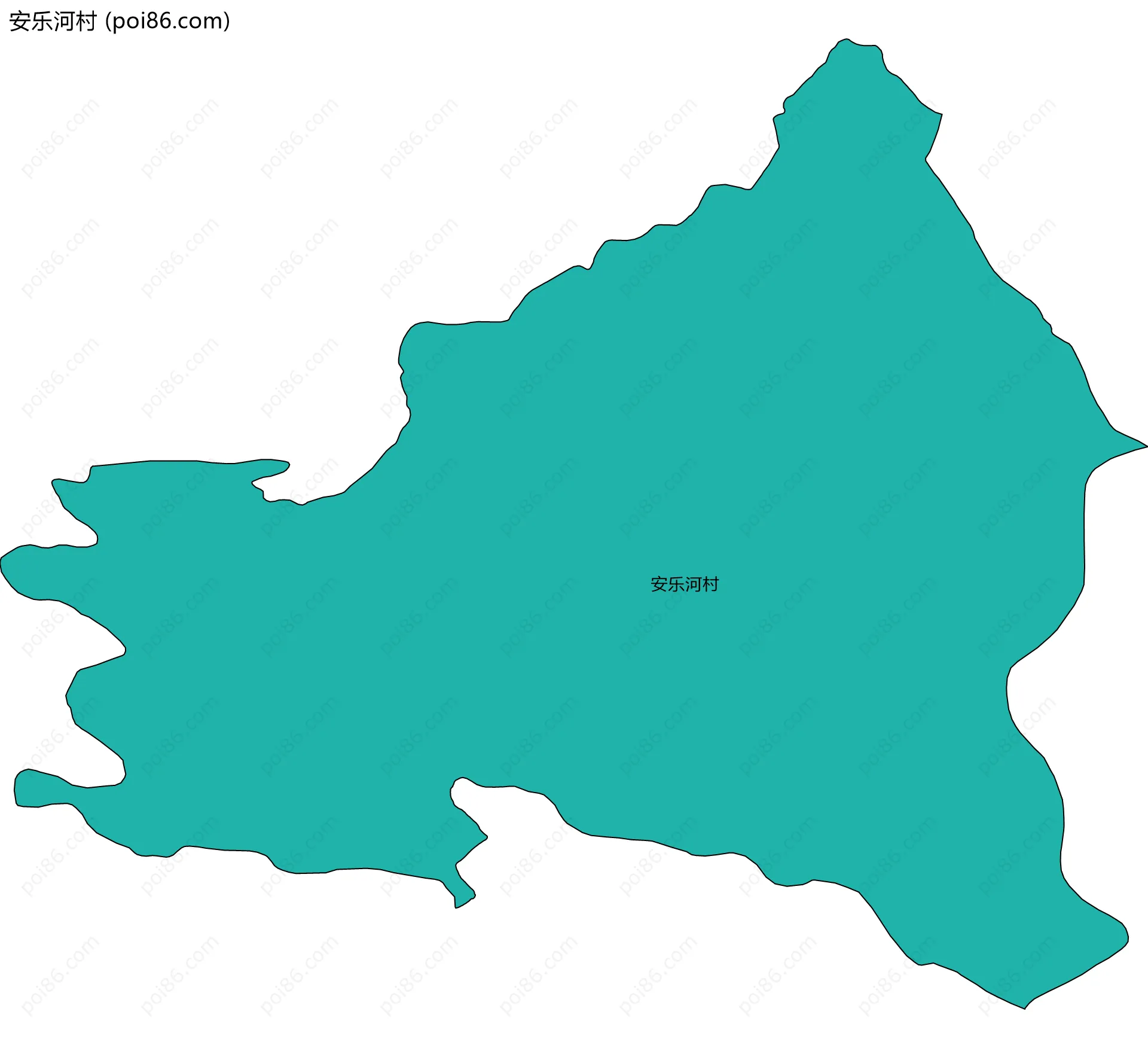 安乐河村边界地图