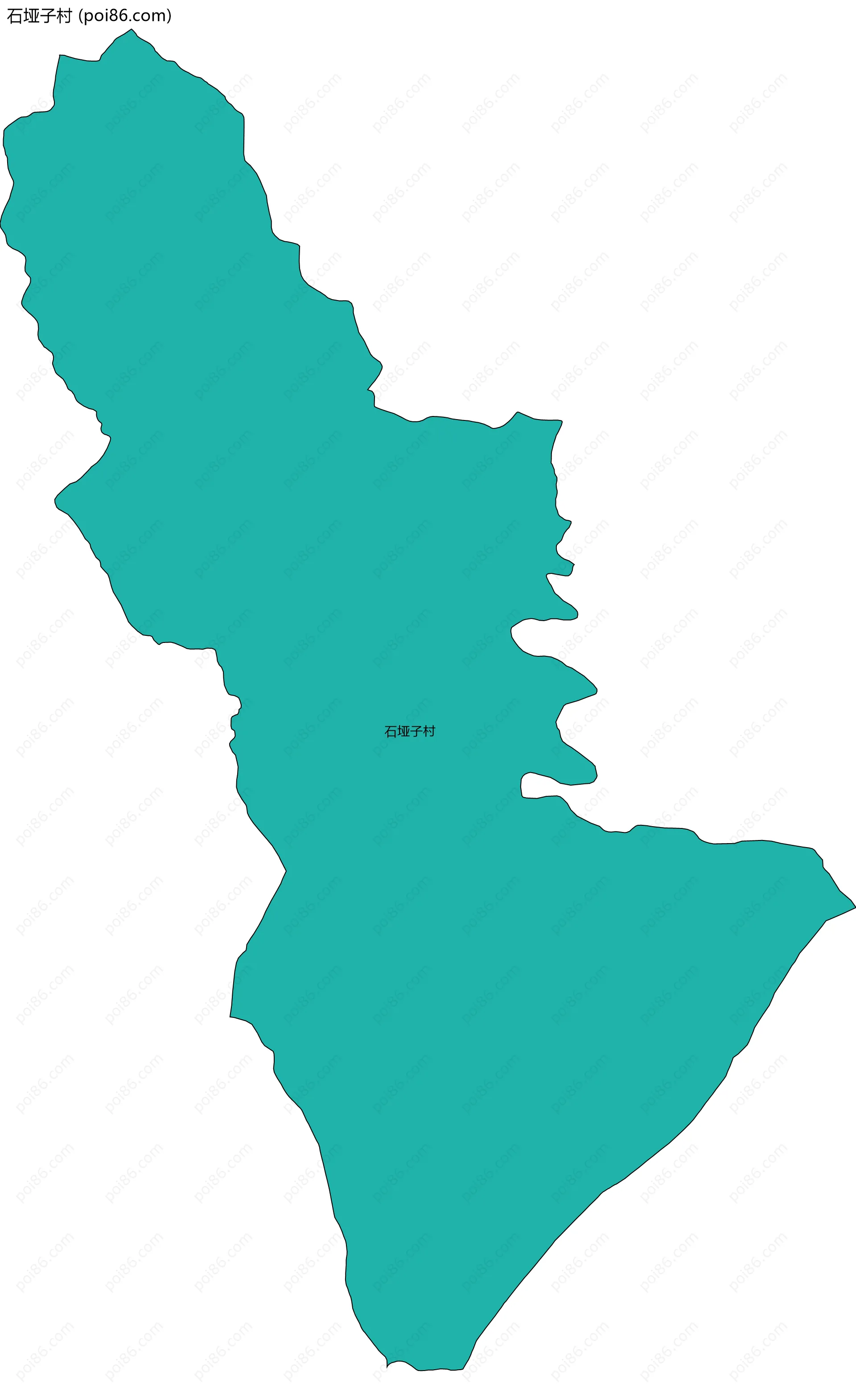 石垭子村边界地图