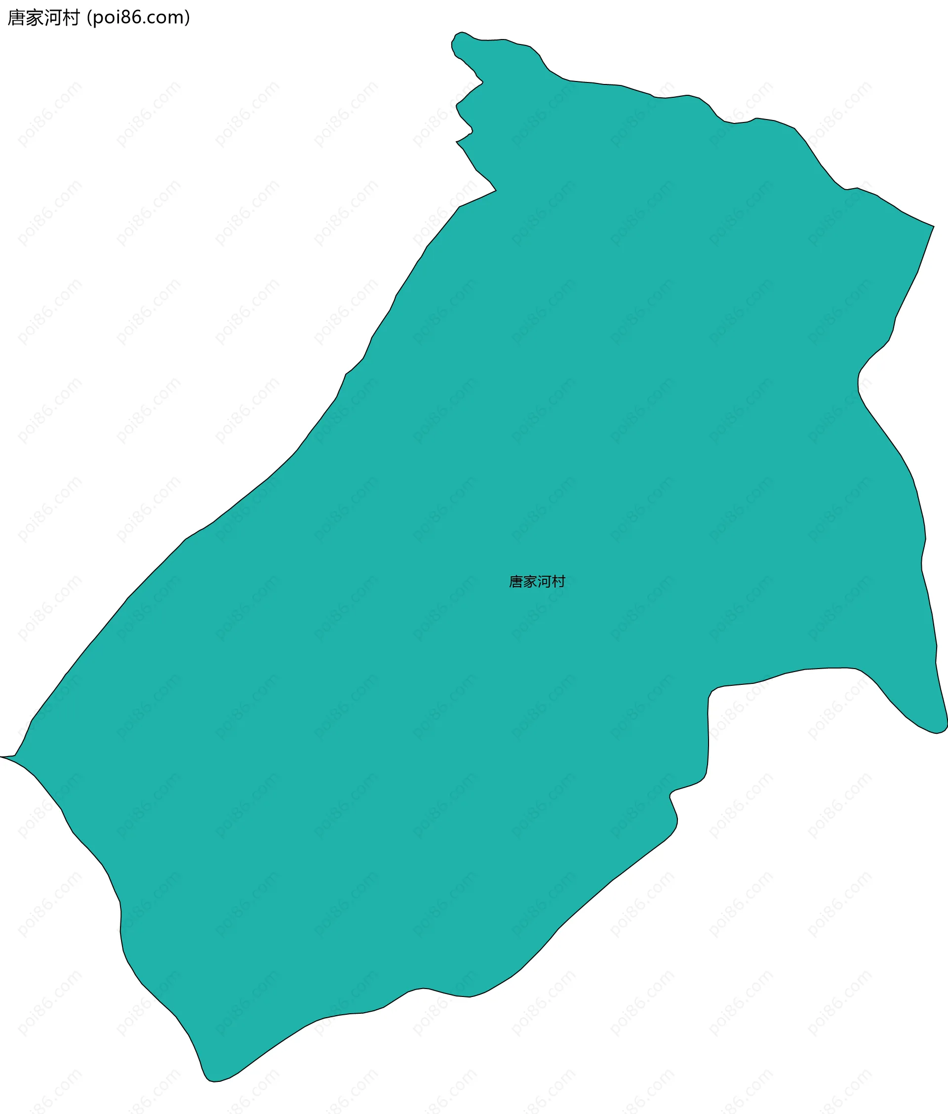 唐家河村边界地图