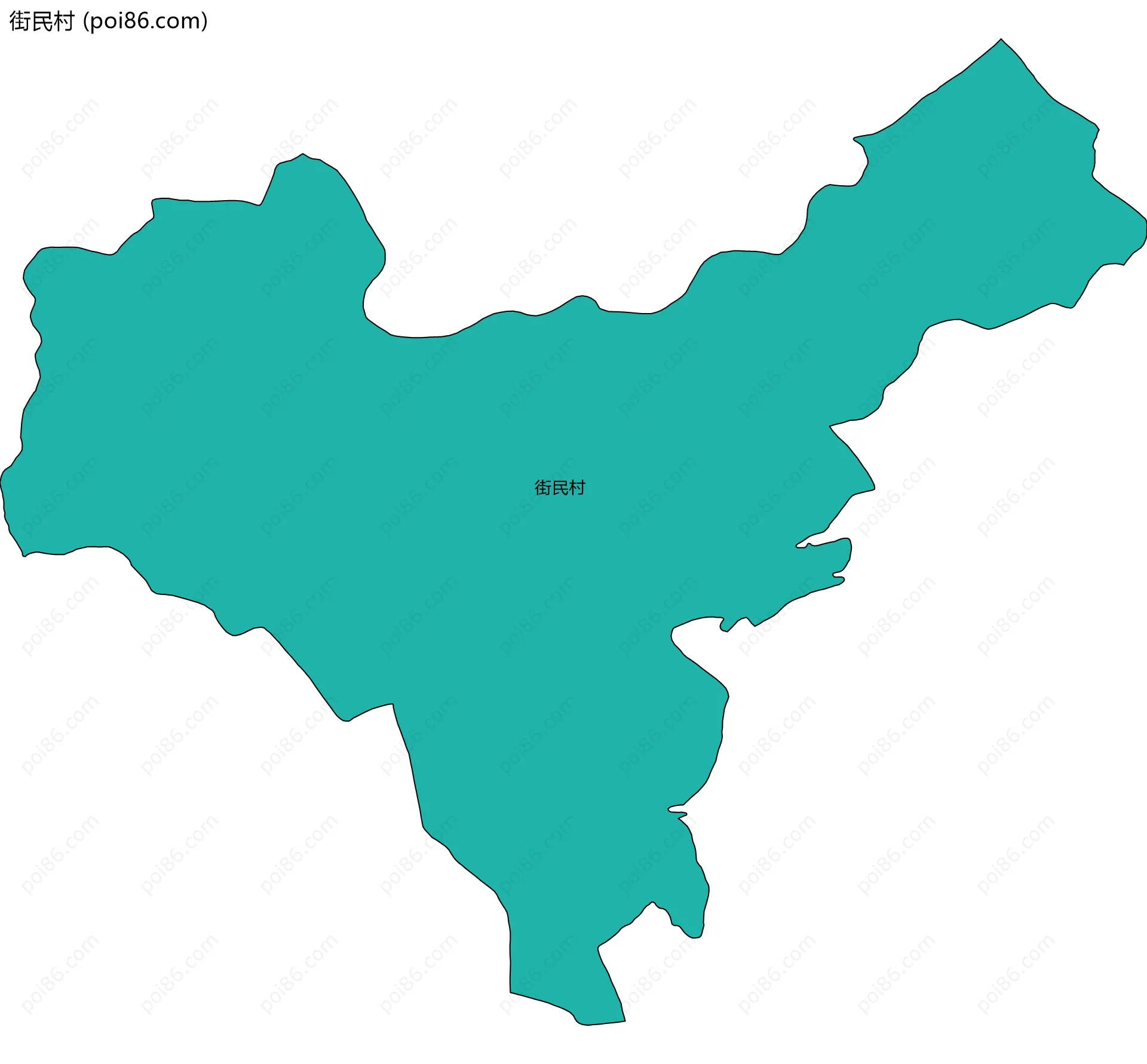 街民村边界地图