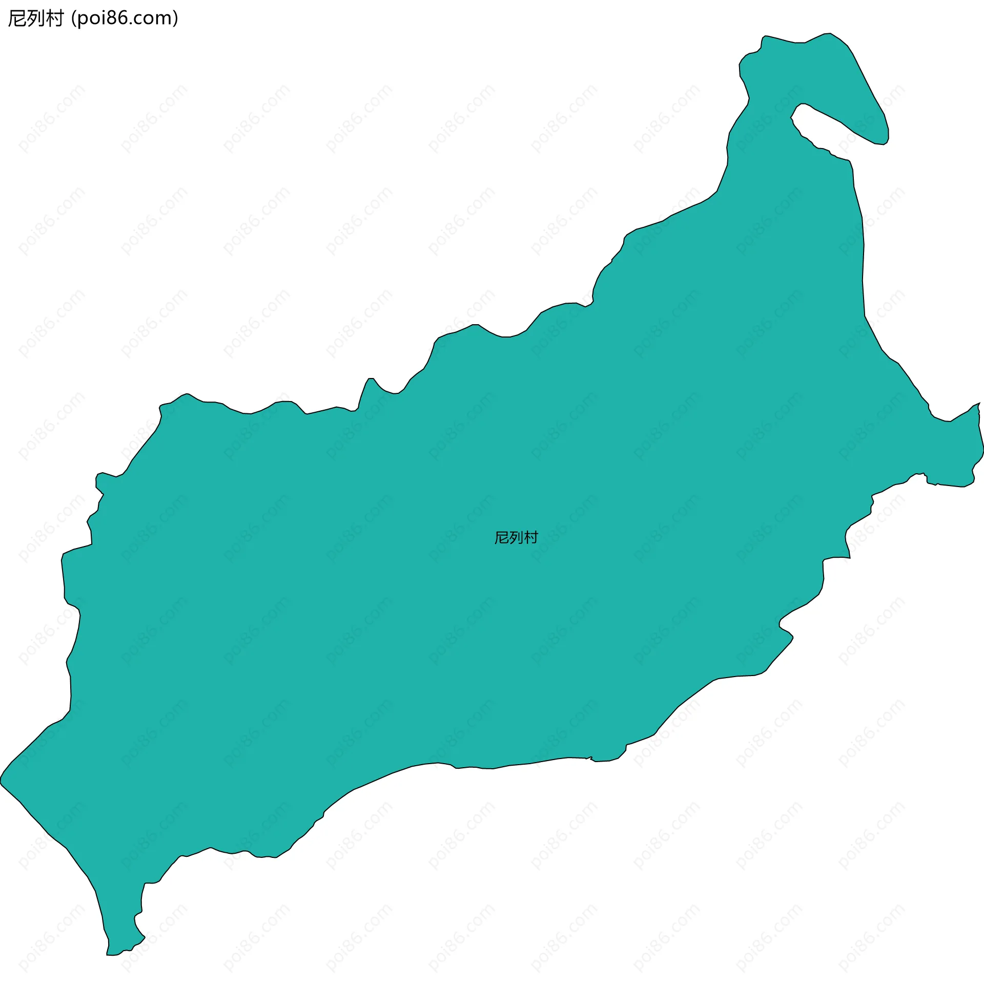 尼列村边界地图