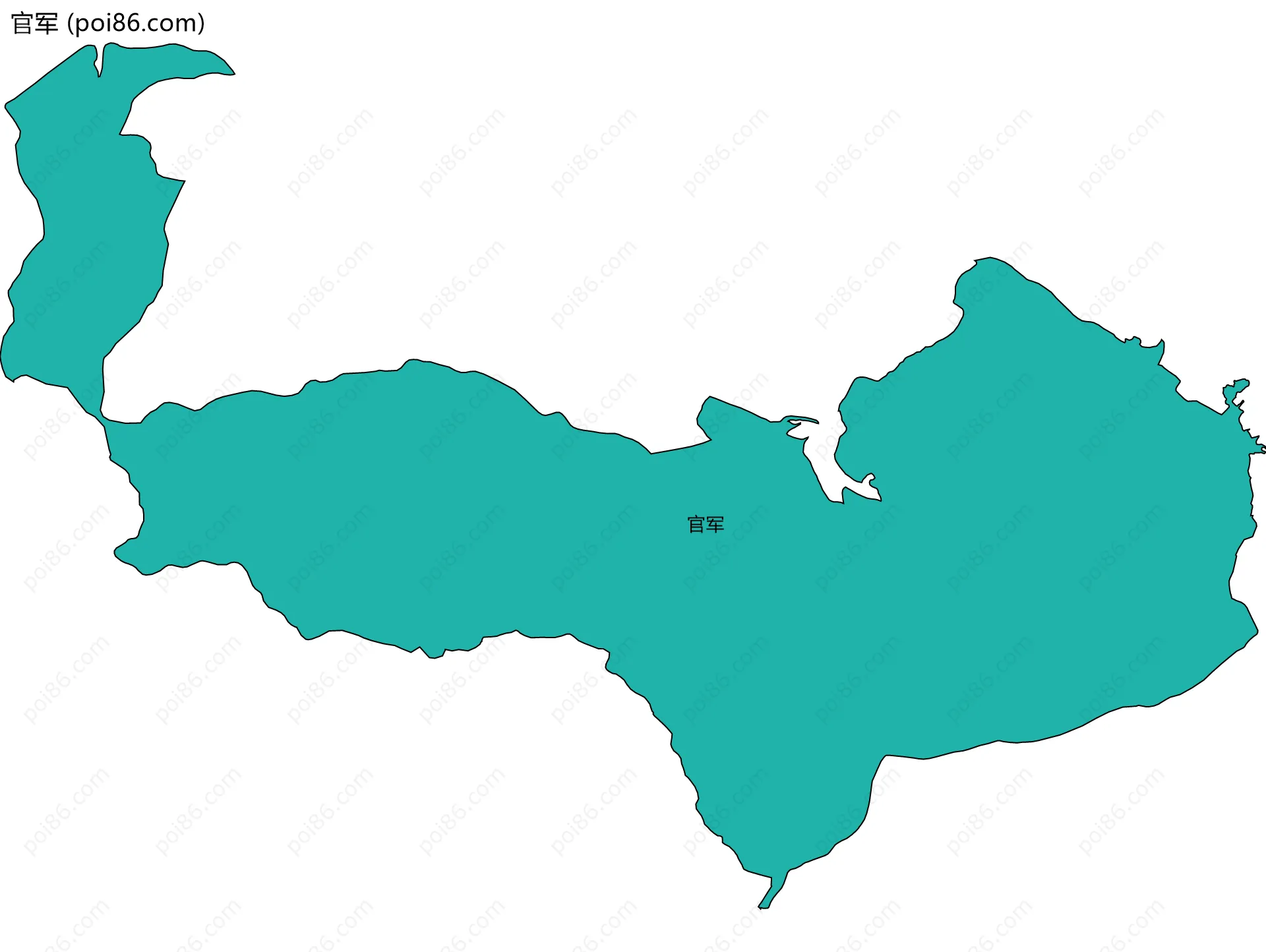 官军边界地图