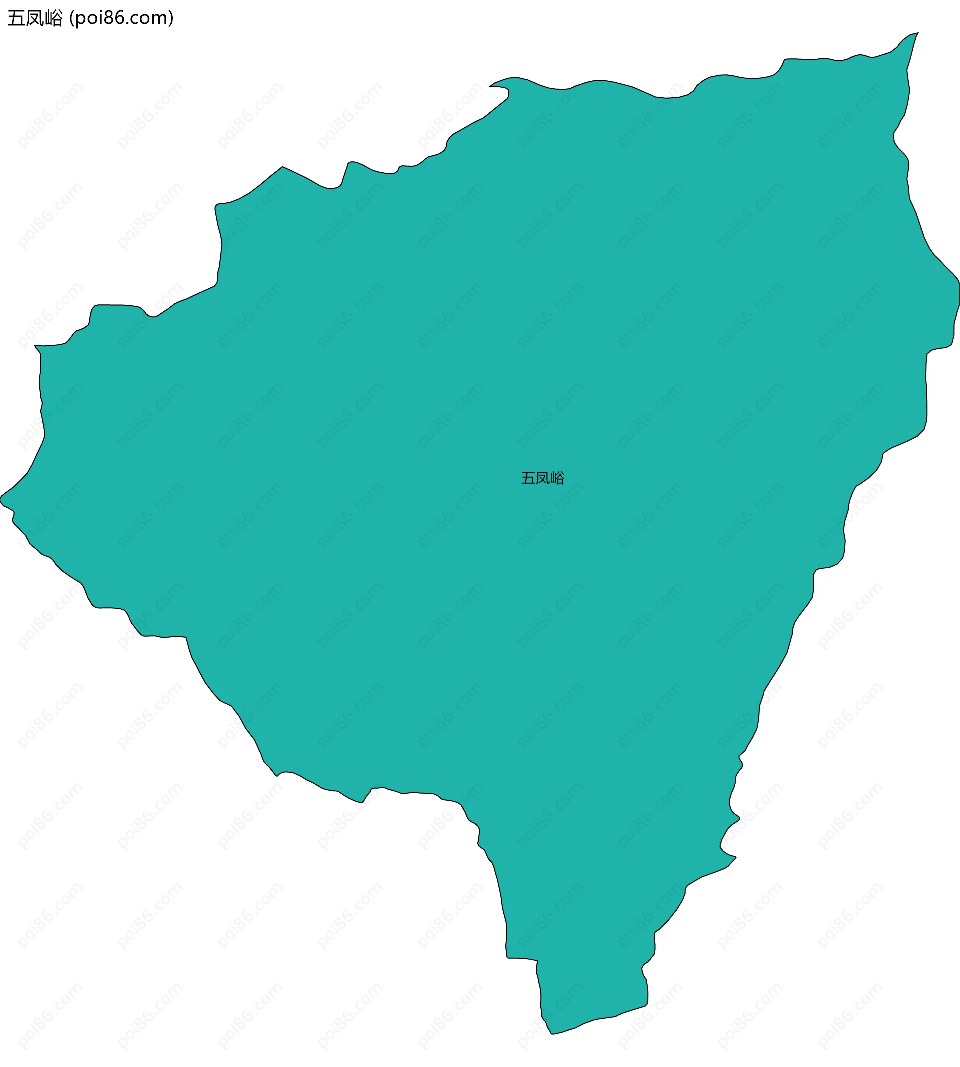 五凤峪边界地图