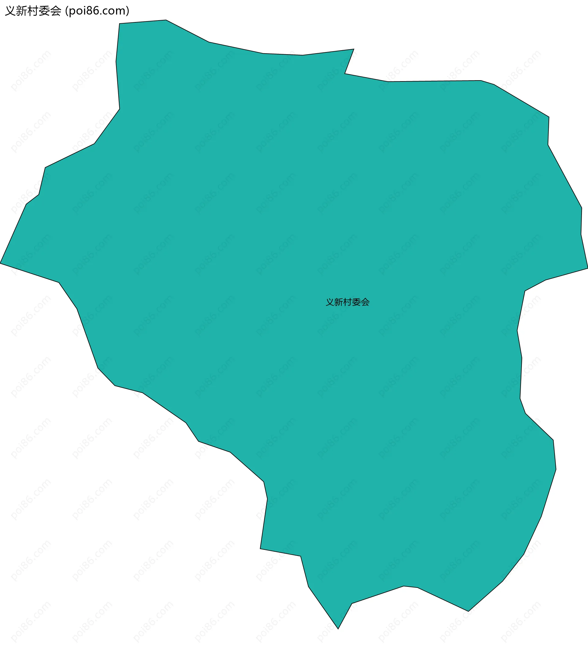 义新村委会边界地图