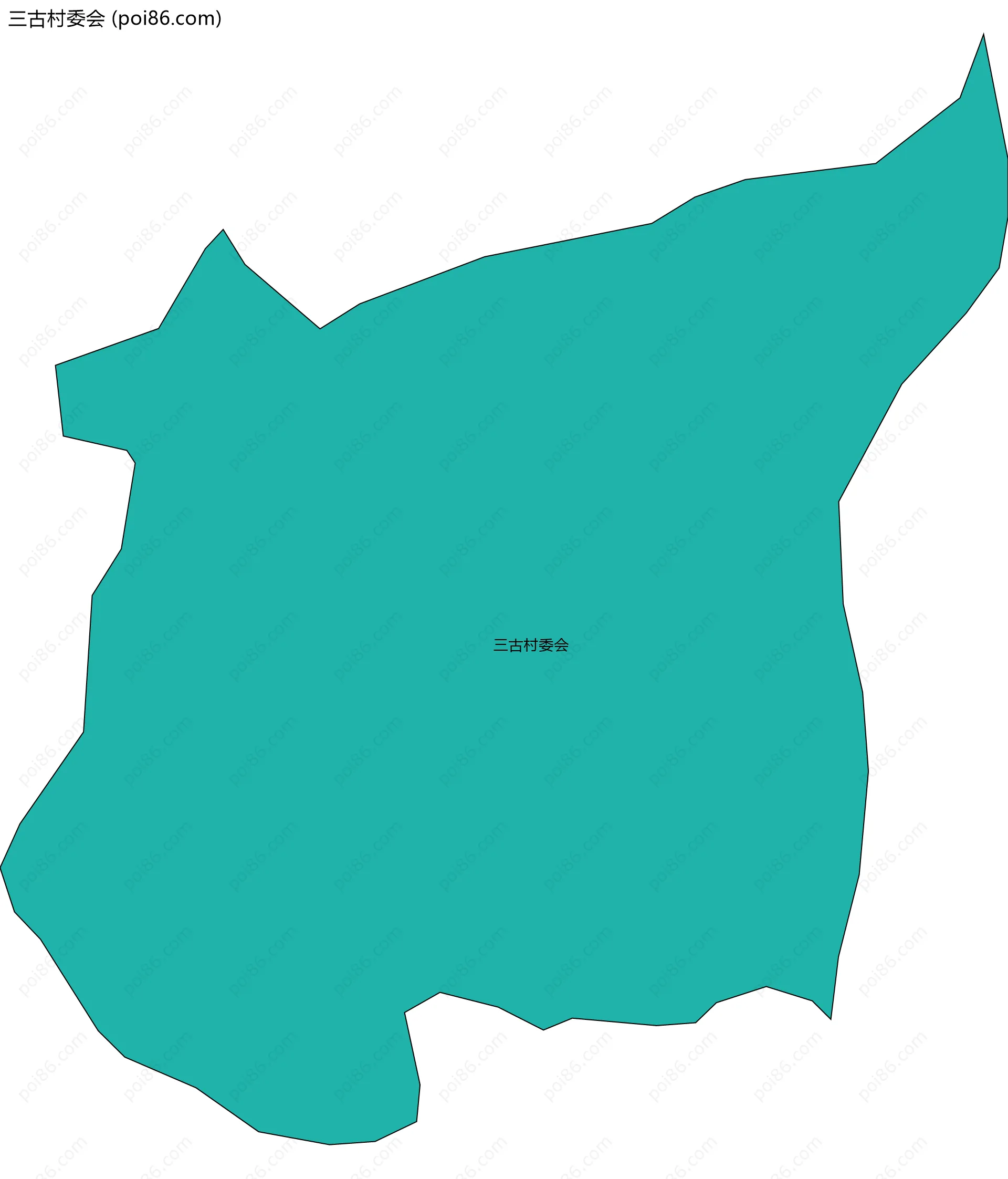 三古村委会边界地图