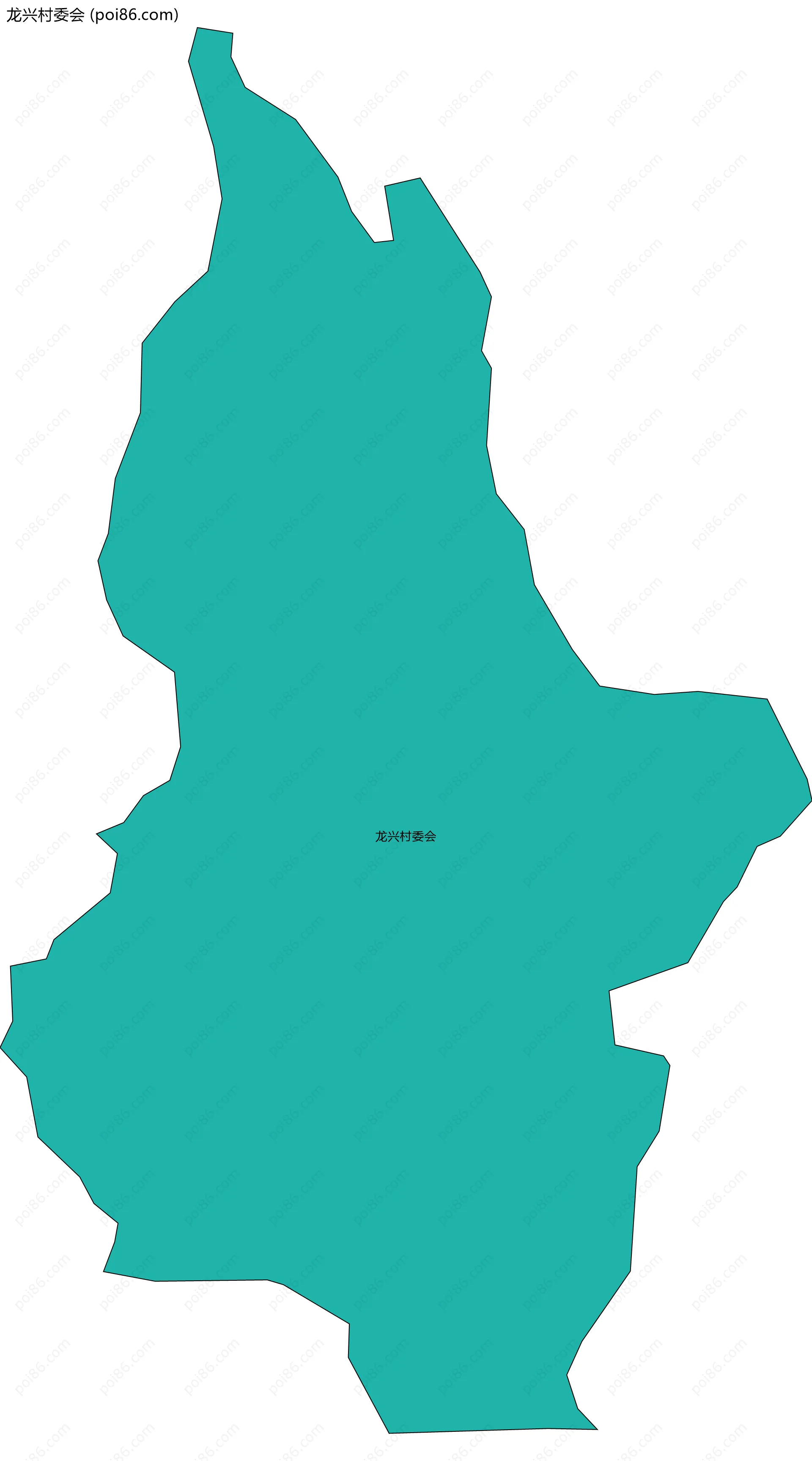 龙兴村委会边界地图