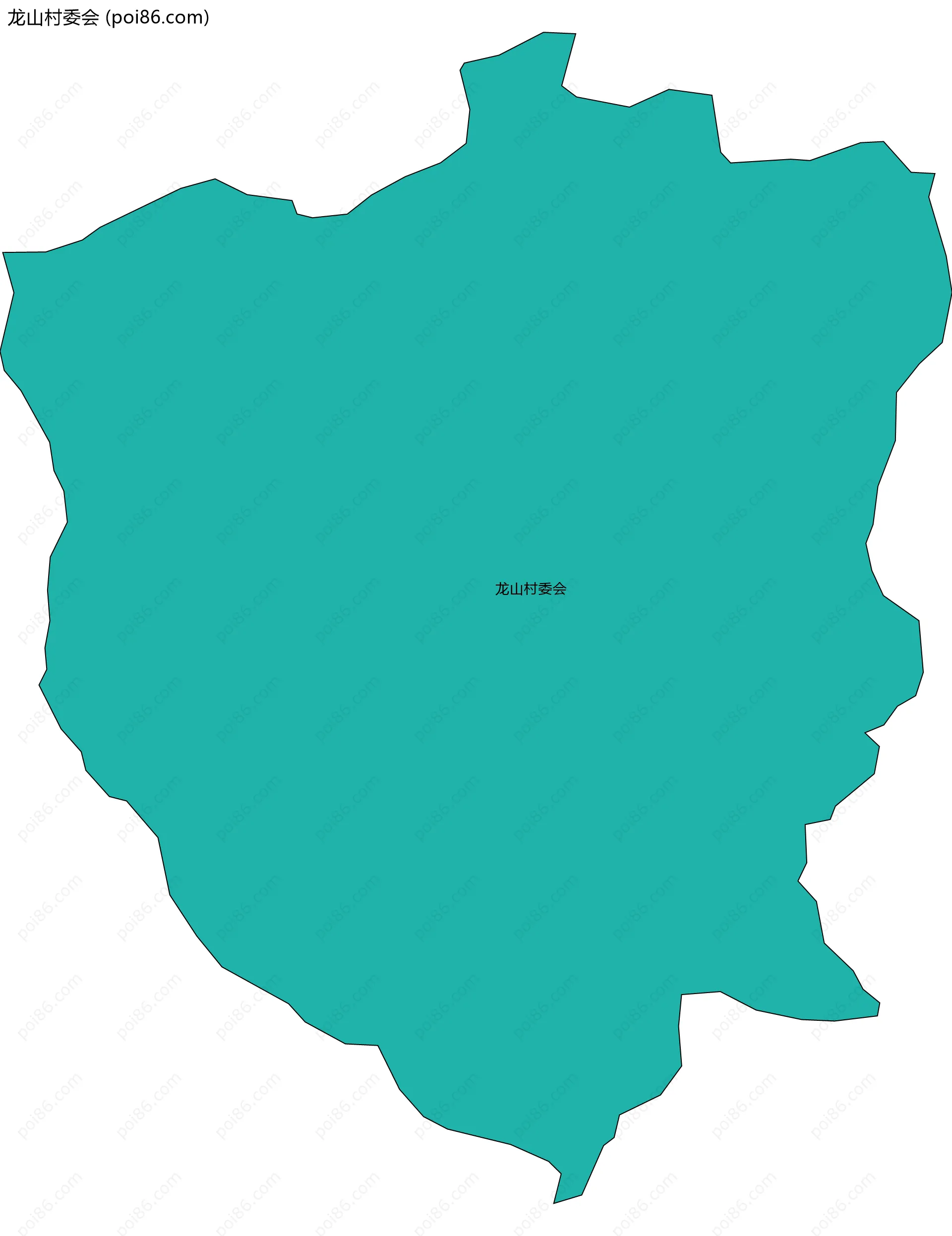 龙山村委会边界地图