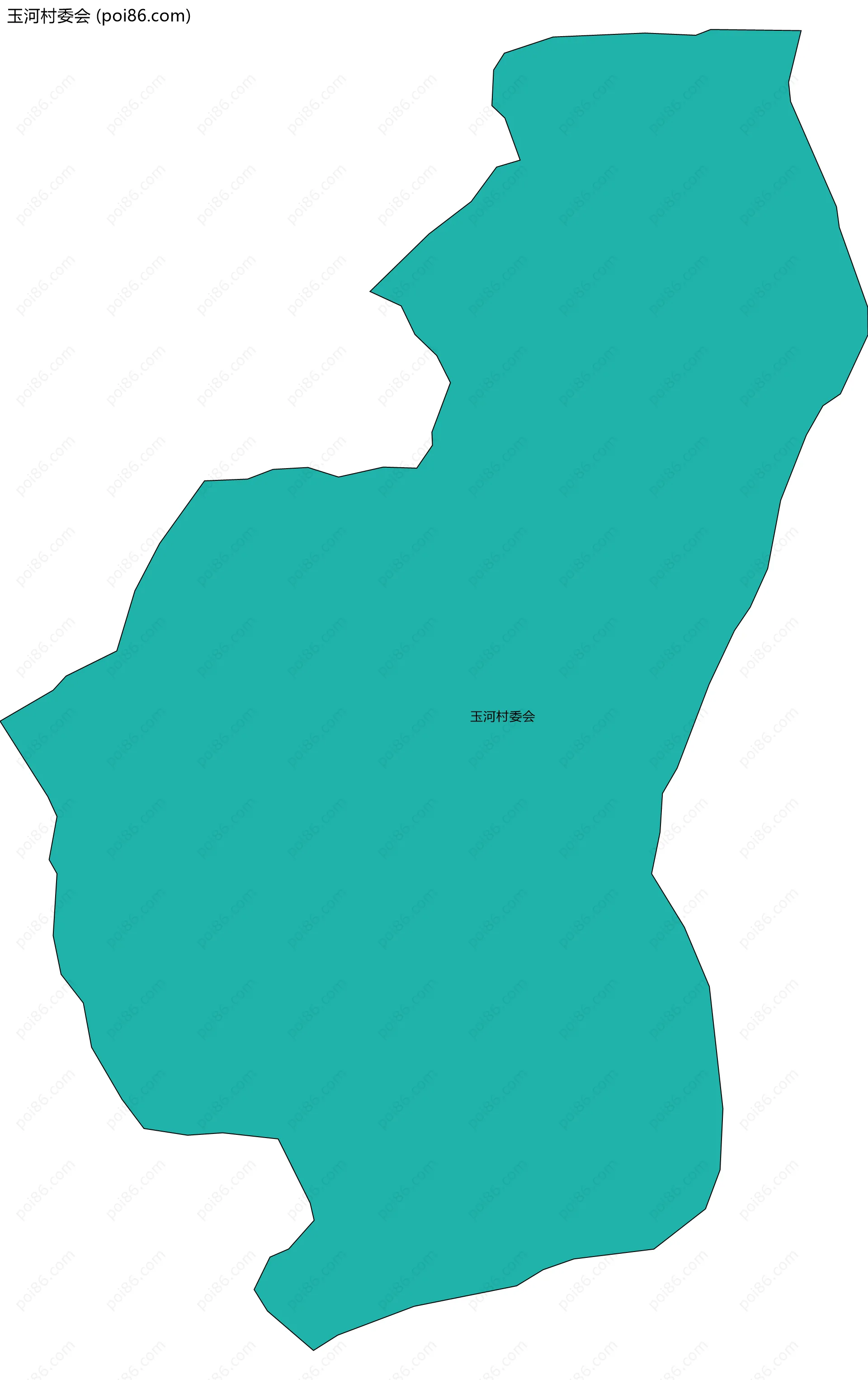 玉河村委会边界地图