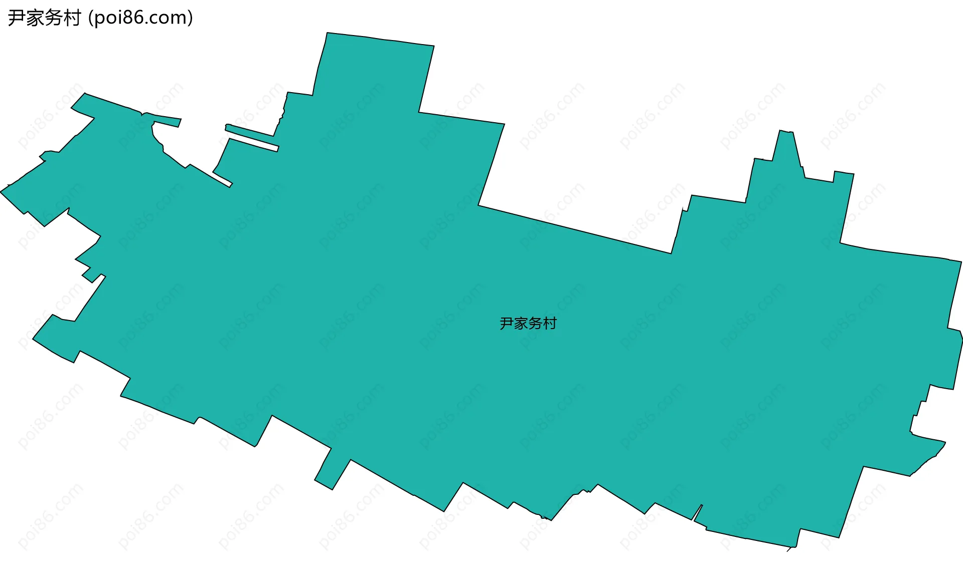 尹家务村边界地图