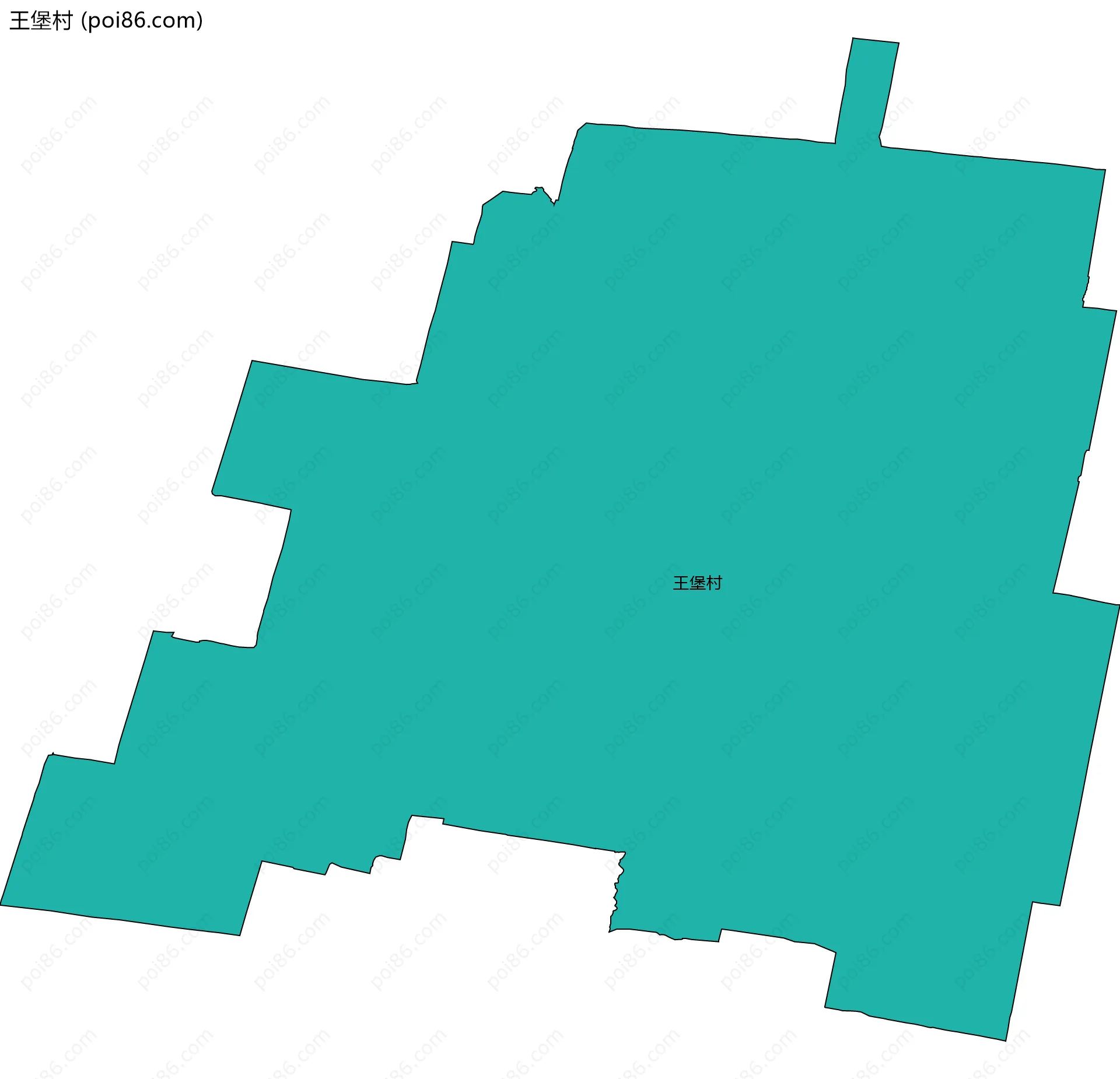 王堡村边界地图