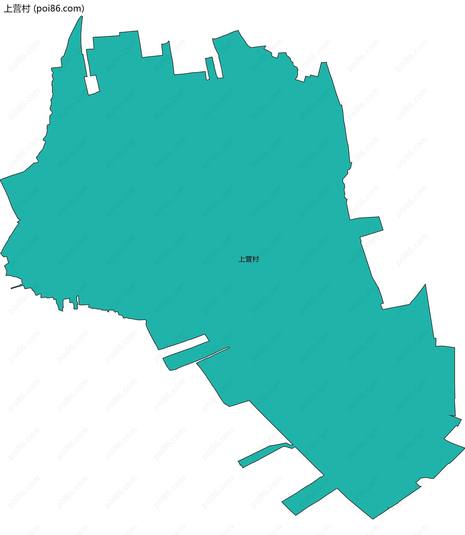 上营村边界地图