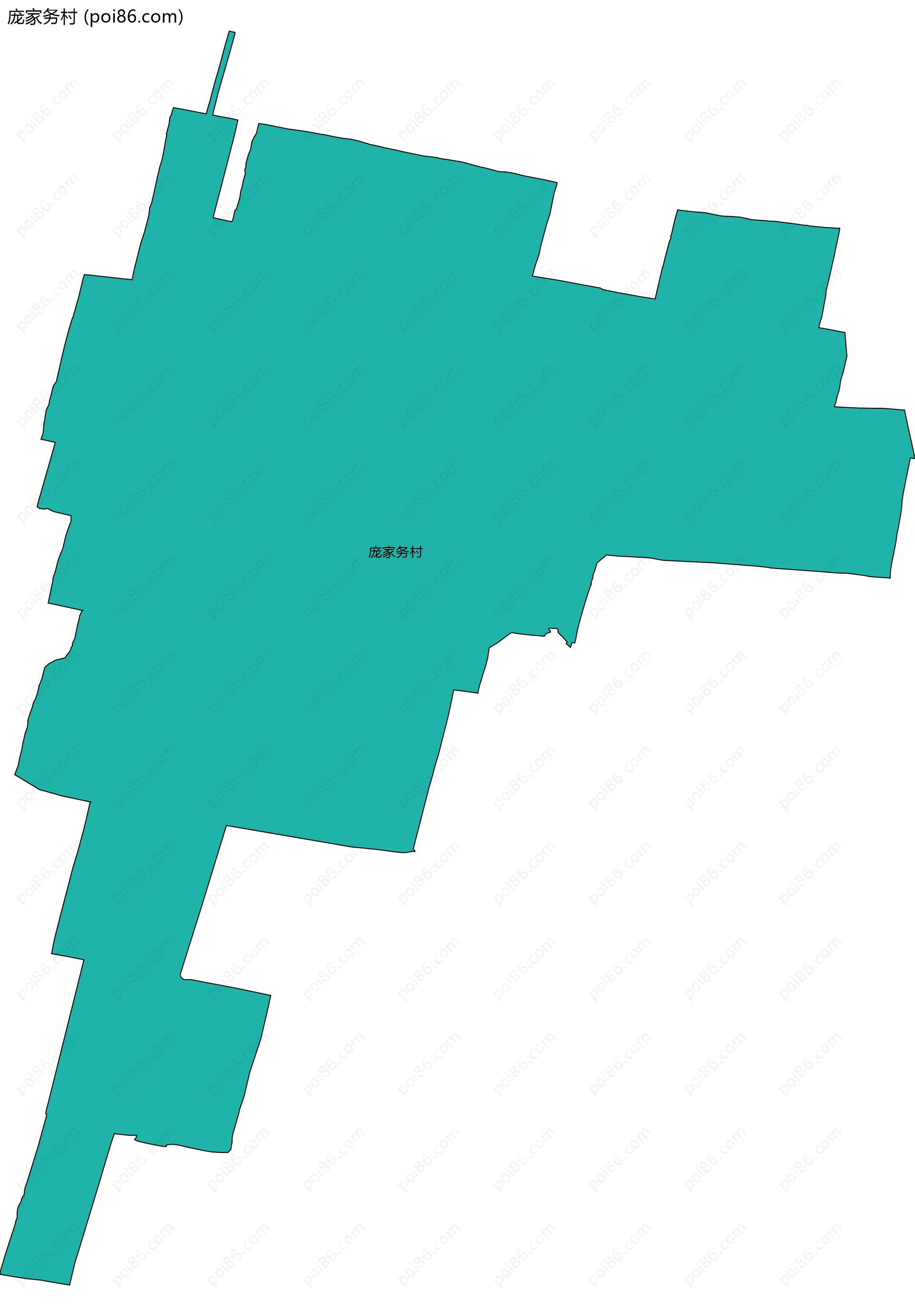 庞家务村边界地图