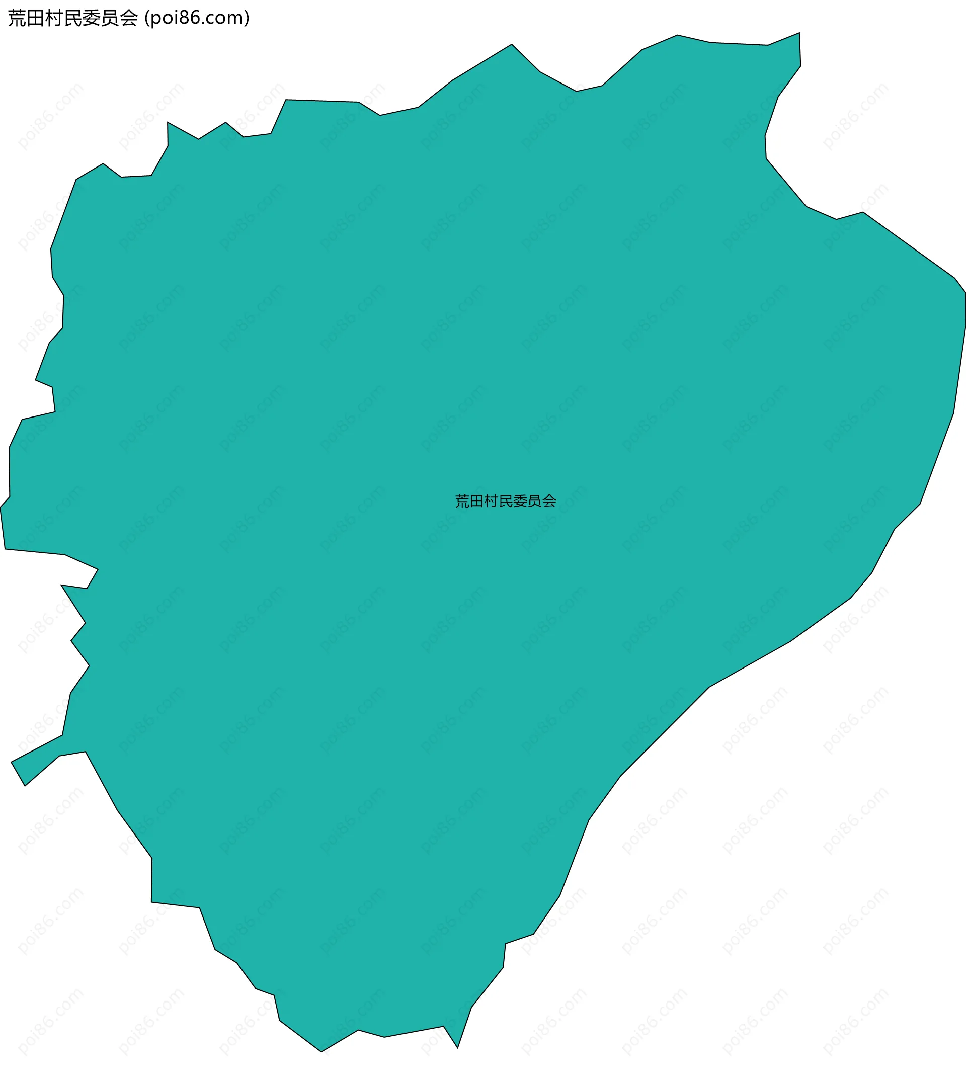 荒田村民委员会边界地图