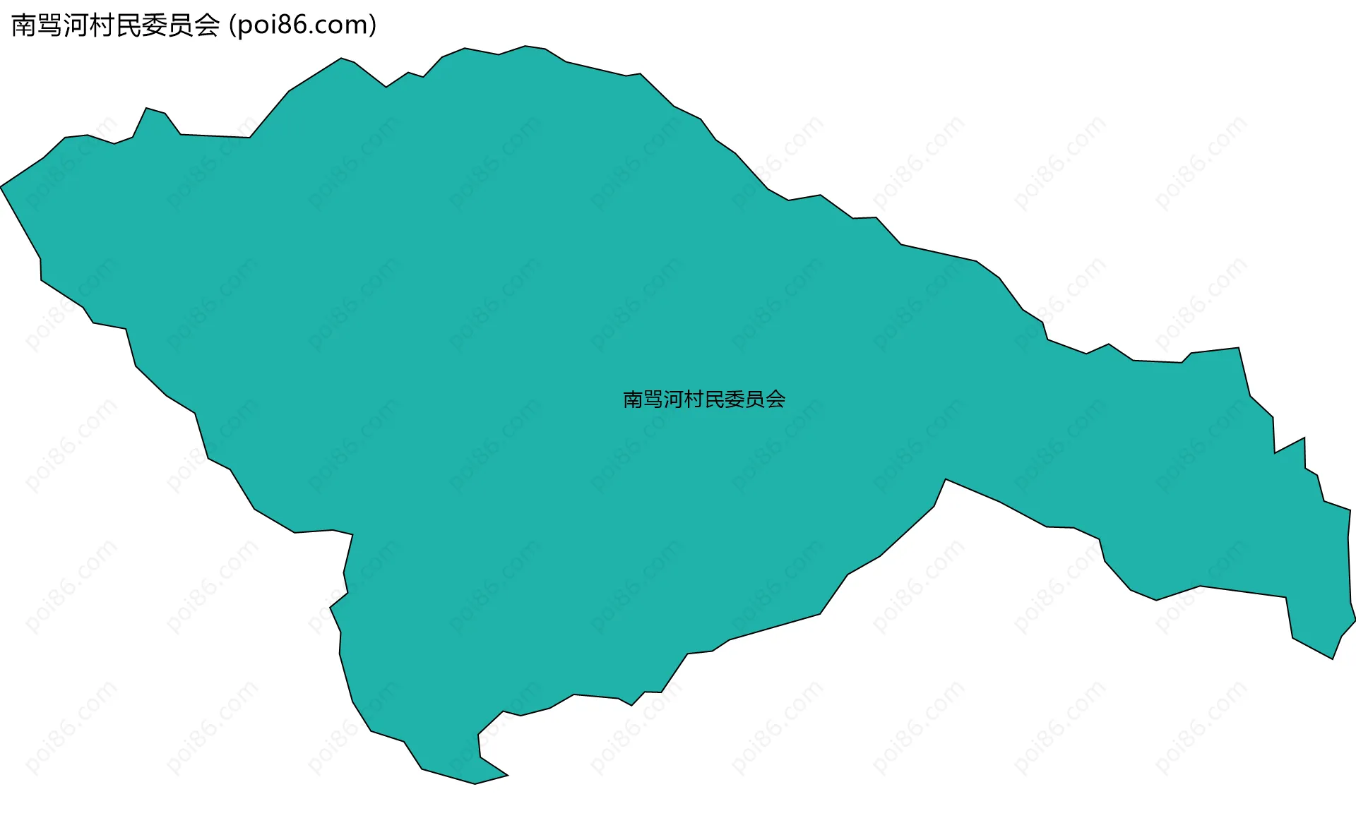 南骂河村民委员会边界地图