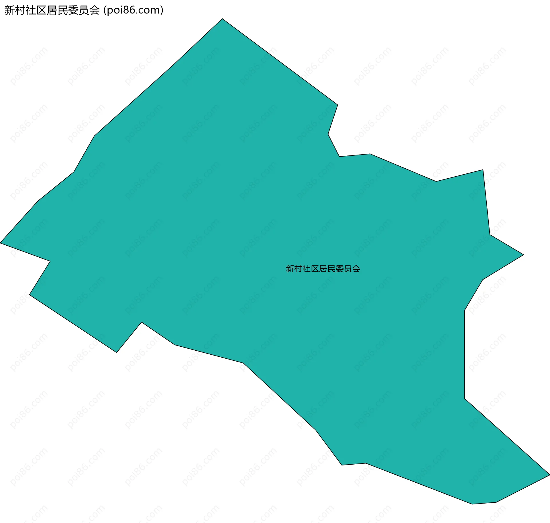 新村社区居民委员会边界地图