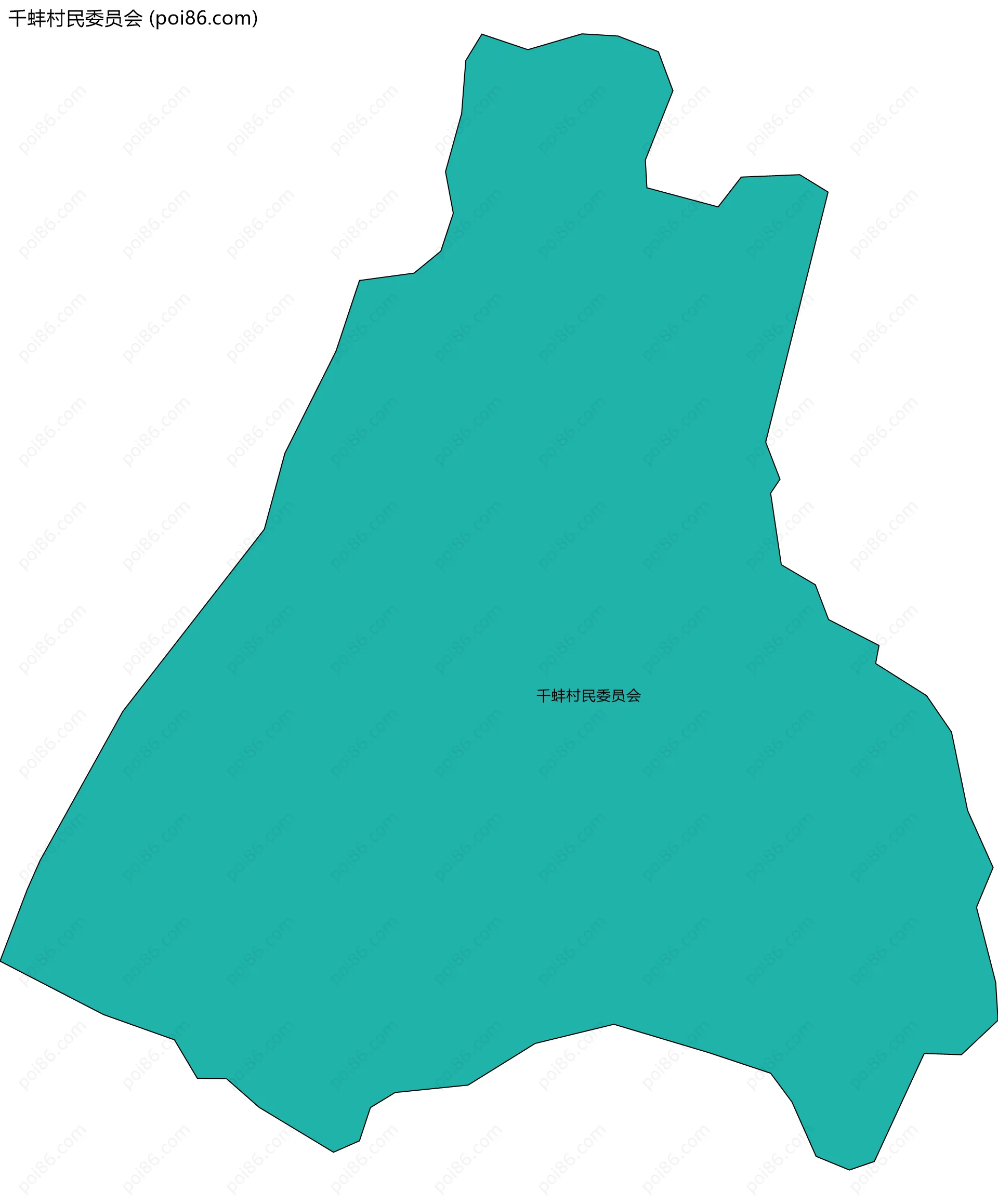 千蚌村民委员会边界地图