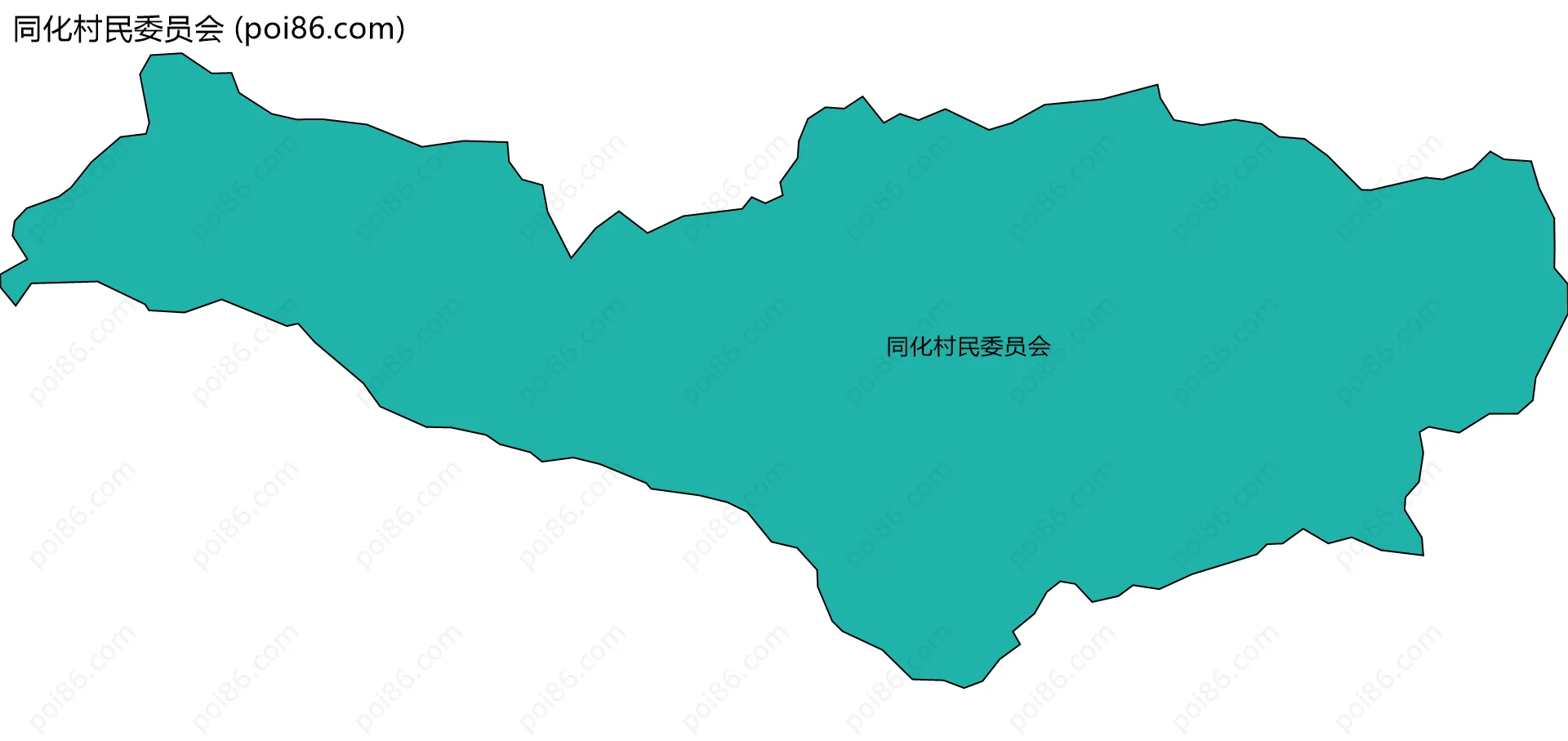 同化村民委员会边界地图