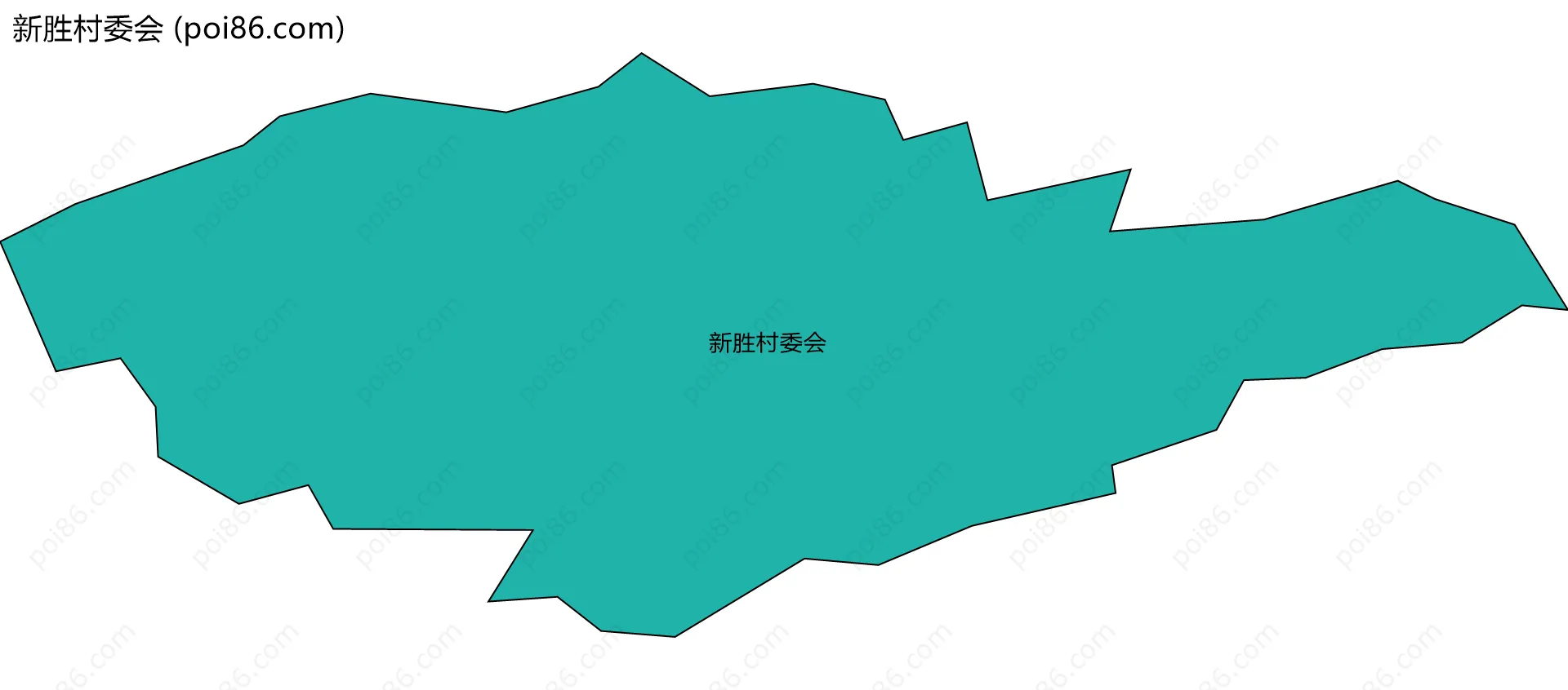 新胜村委会边界地图