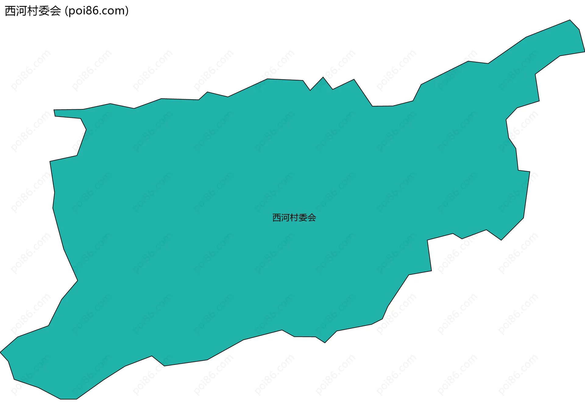 西河村委会边界地图