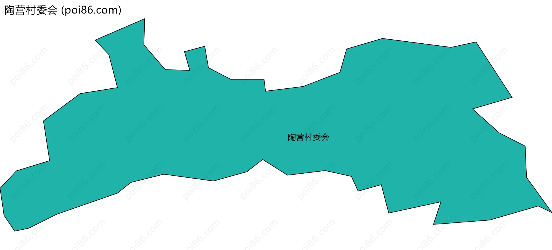 陶营村委会边界地图
