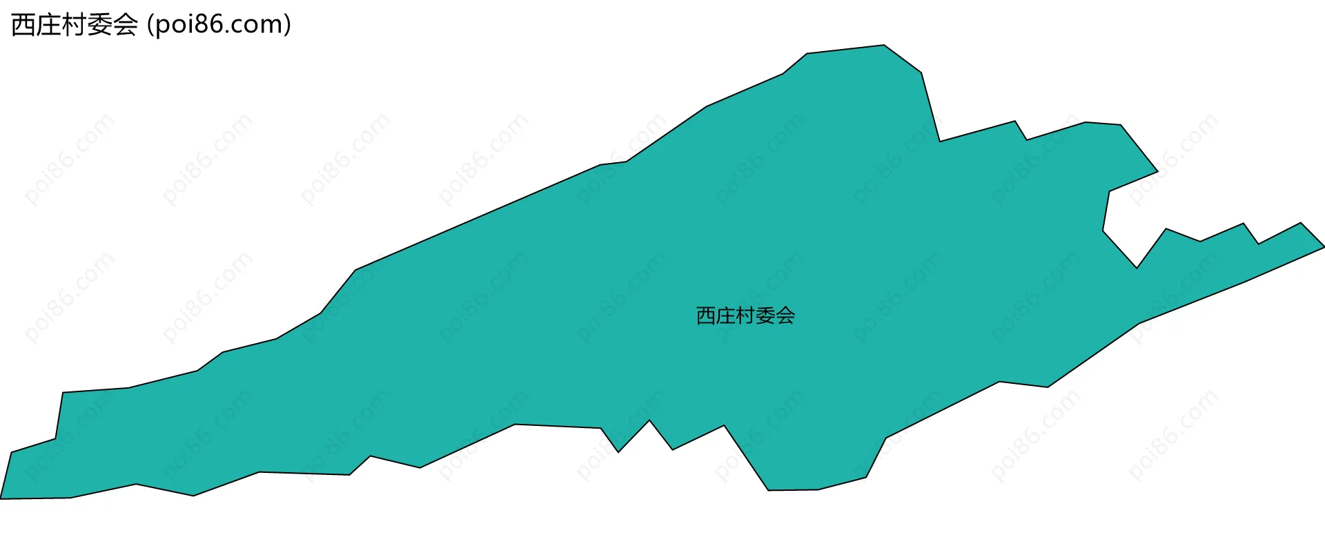 西庄村委会边界地图