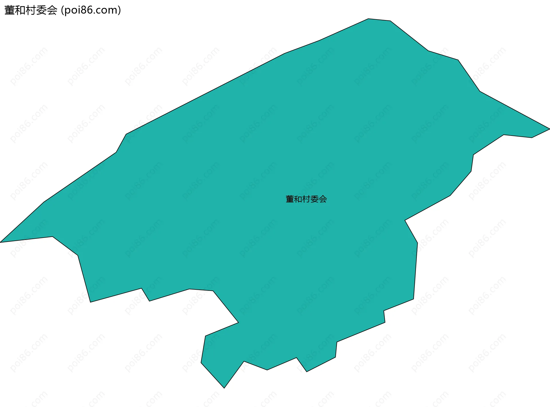 董和村委会边界地图