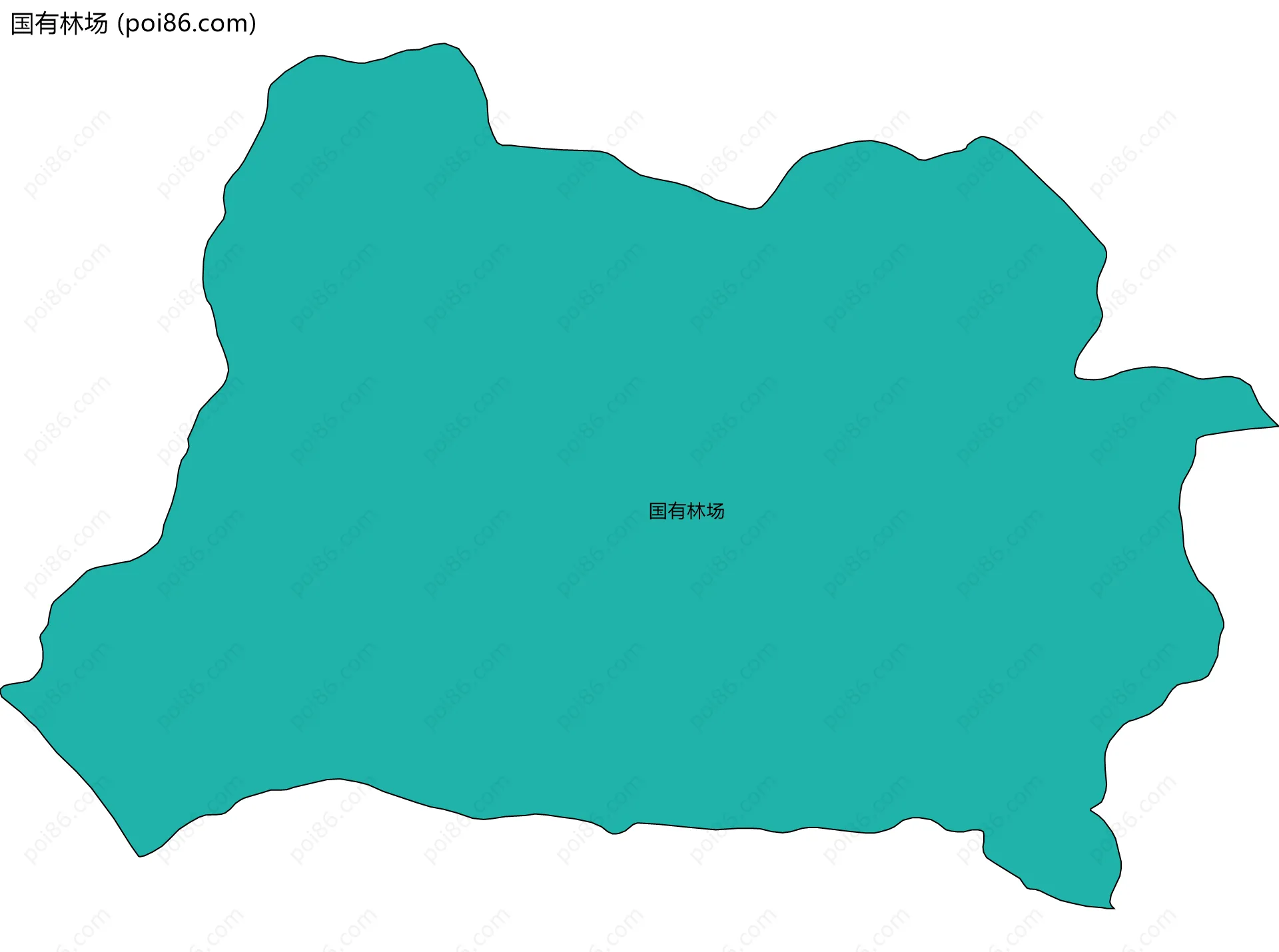 国有林场边界地图