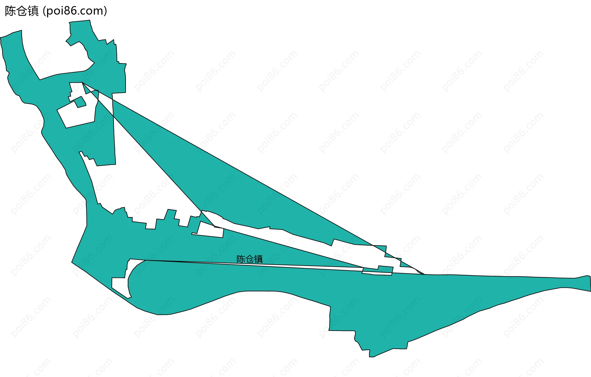 陈仓镇边界地图