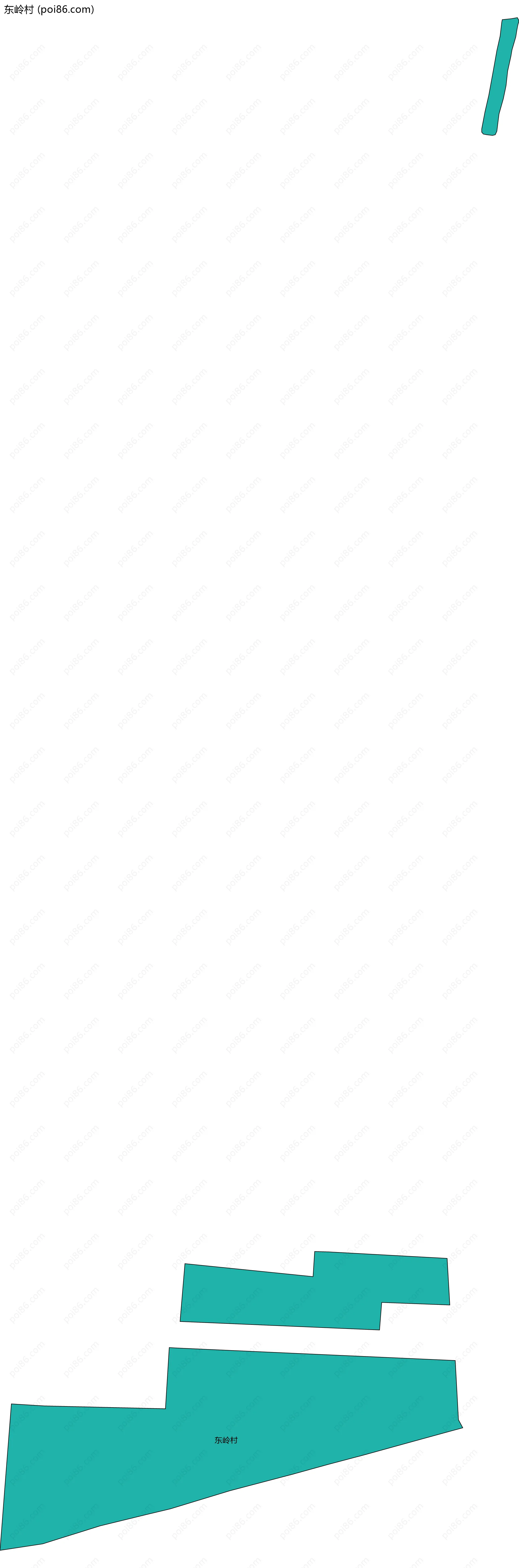 东岭村边界地图