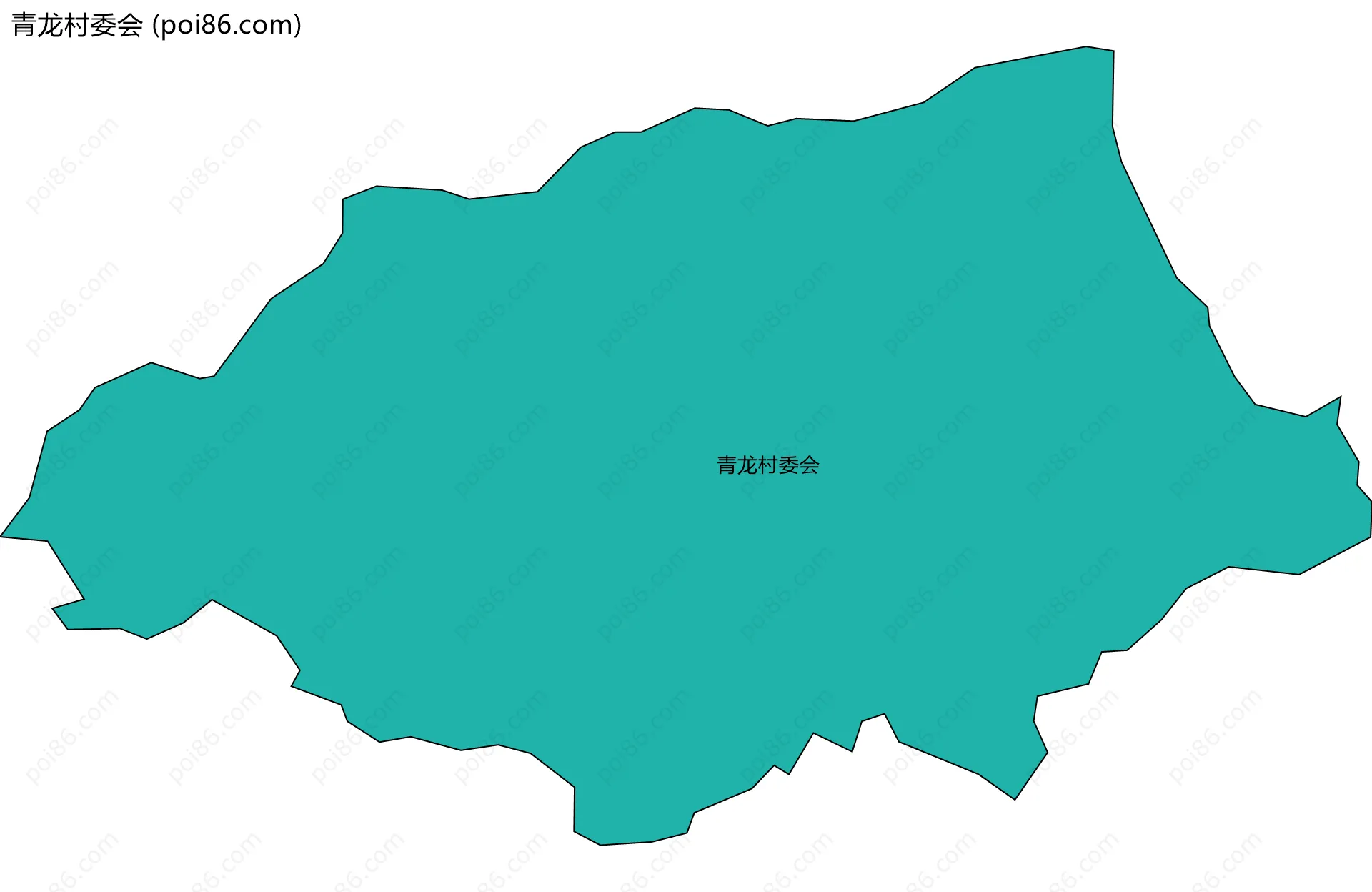 青龙村委会边界地图