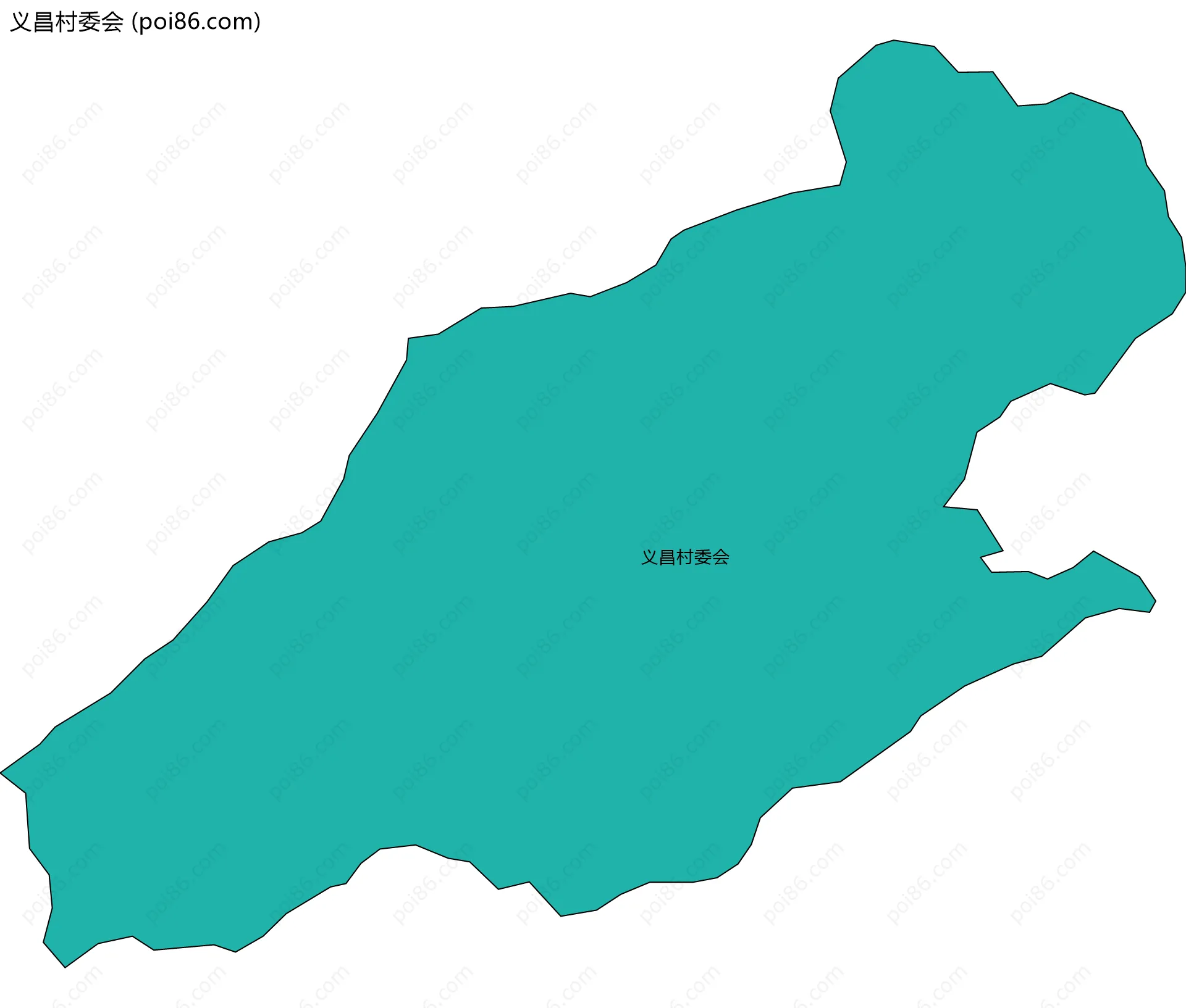 义昌村委会边界地图