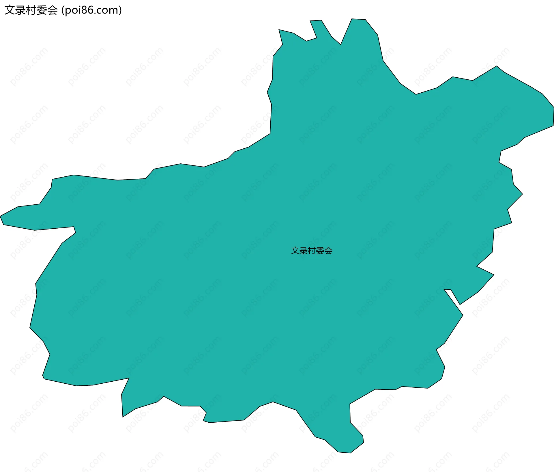 文录村委会边界地图