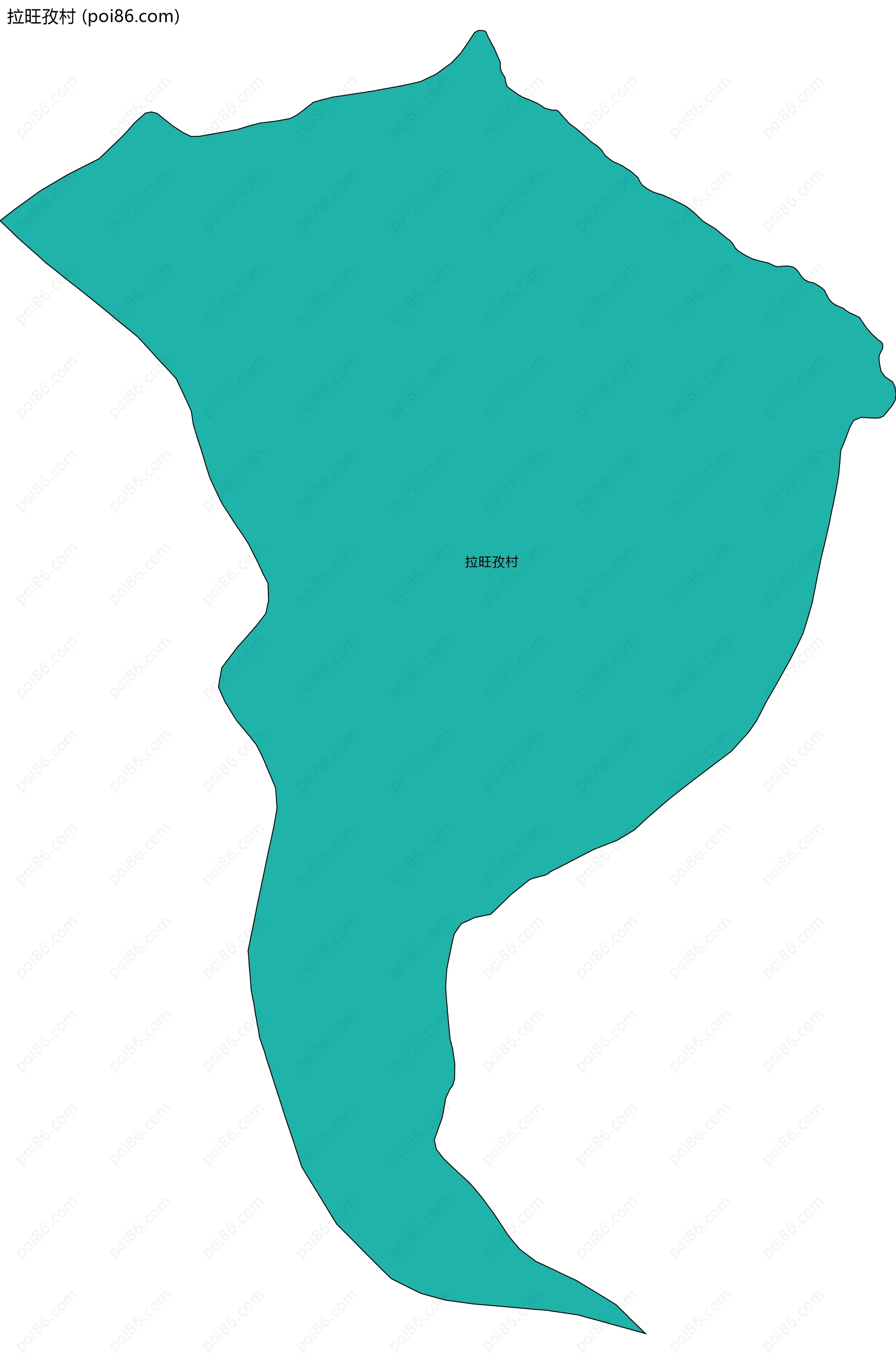 拉旺孜村边界地图