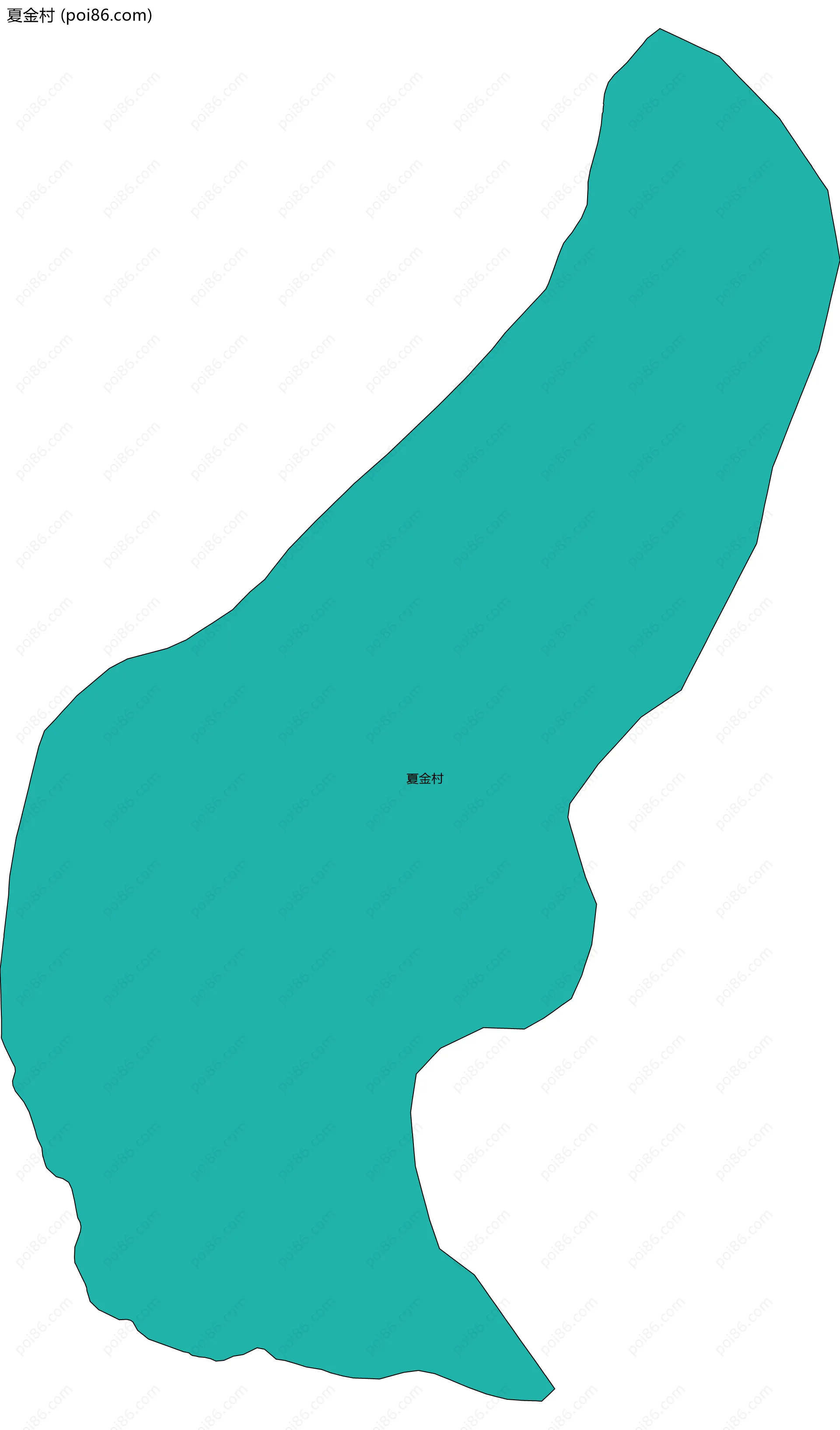 夏金村边界地图