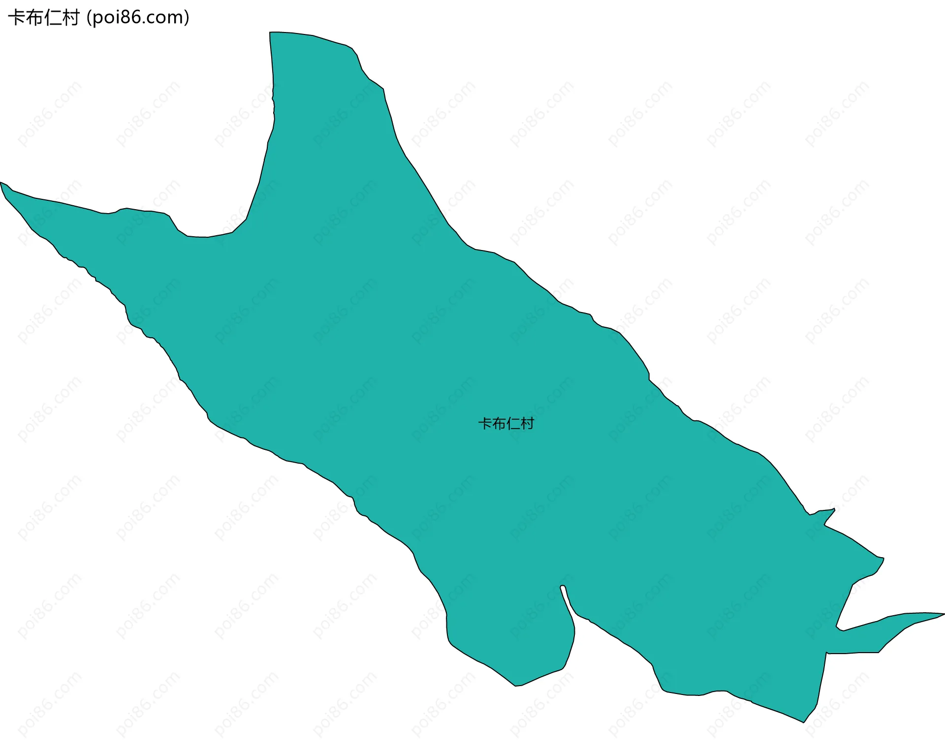 卡布仁村边界地图