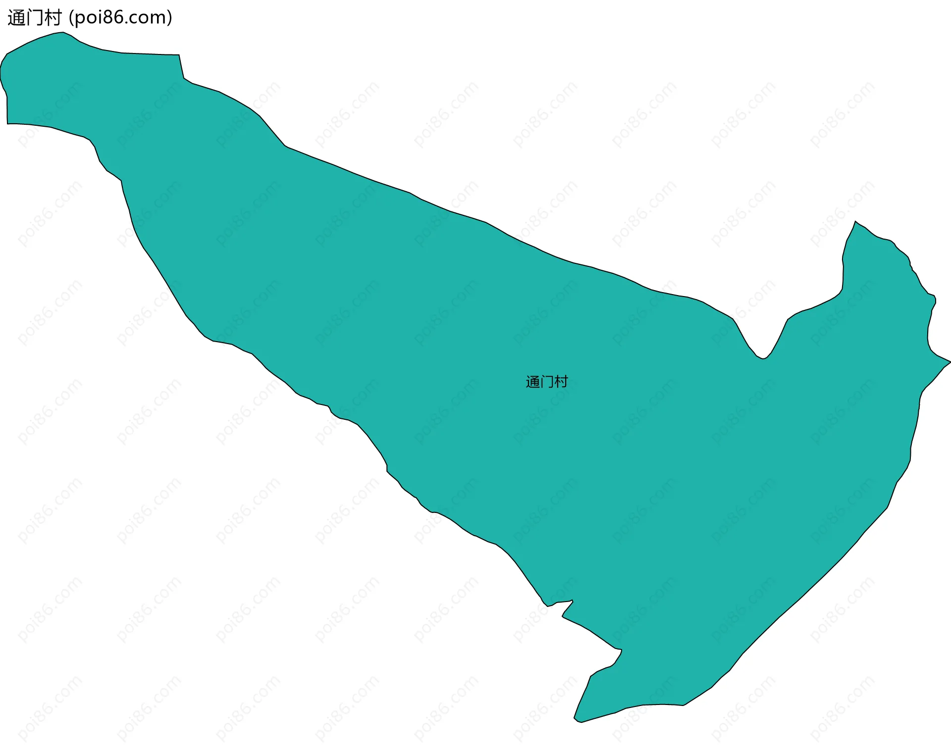 通门村边界地图